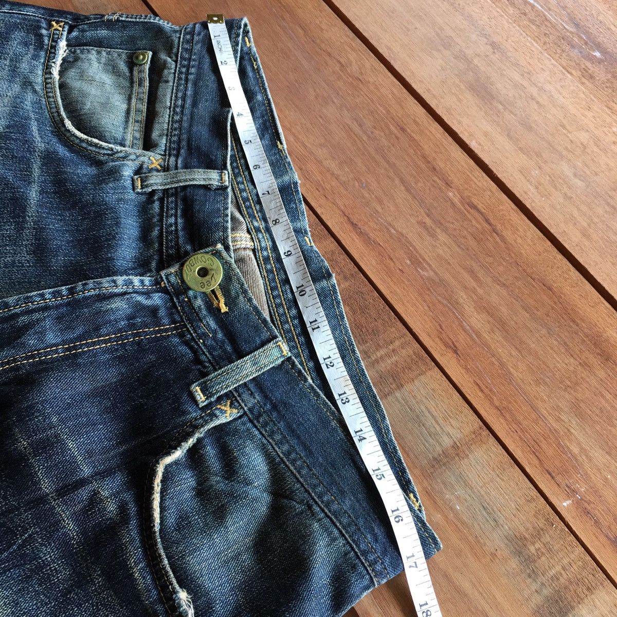 Lee THRASHED DISTRESSED VINTAGE LEE COWBOY ERD GRUNGE JEANS Size US 34 / EU 50 - 9 Thumbnail