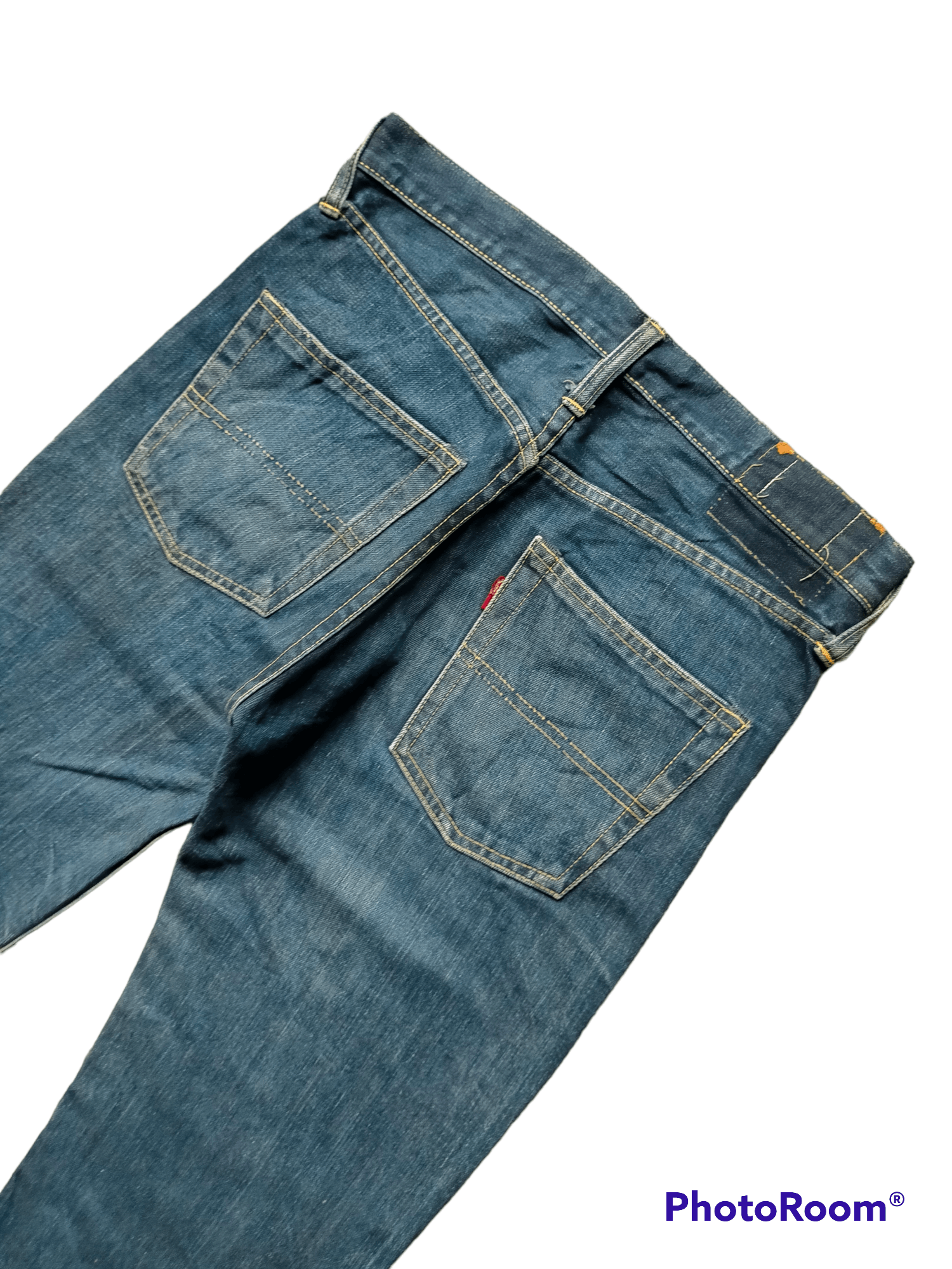 Vintage Vintage 70s Big Stone Flare jeans Boot Cut Size US 31 - 18 Thumbnail