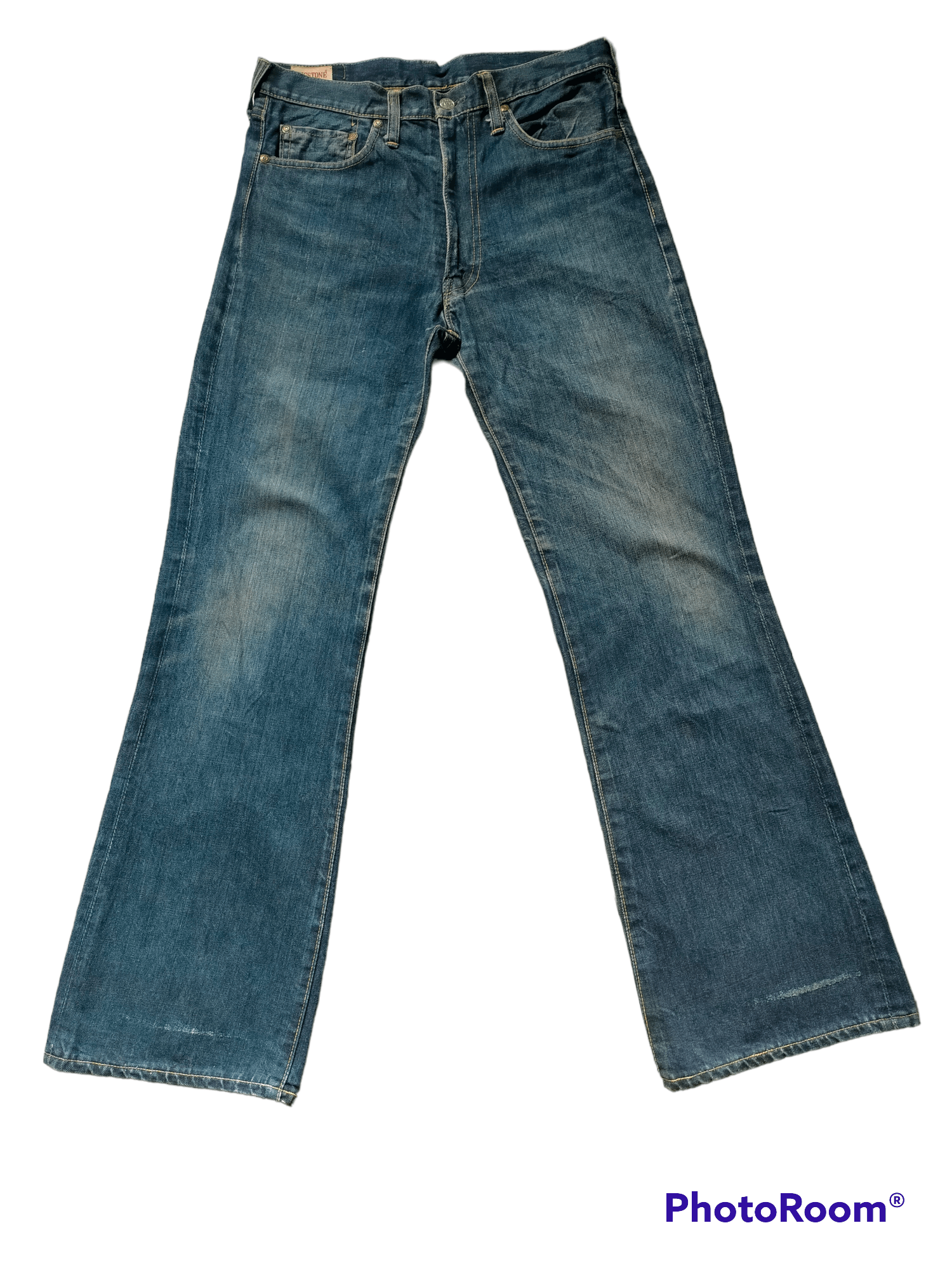 Vintage Vintage 70s Big Stone Flare jeans Boot Cut Size US 31 - 3 Thumbnail