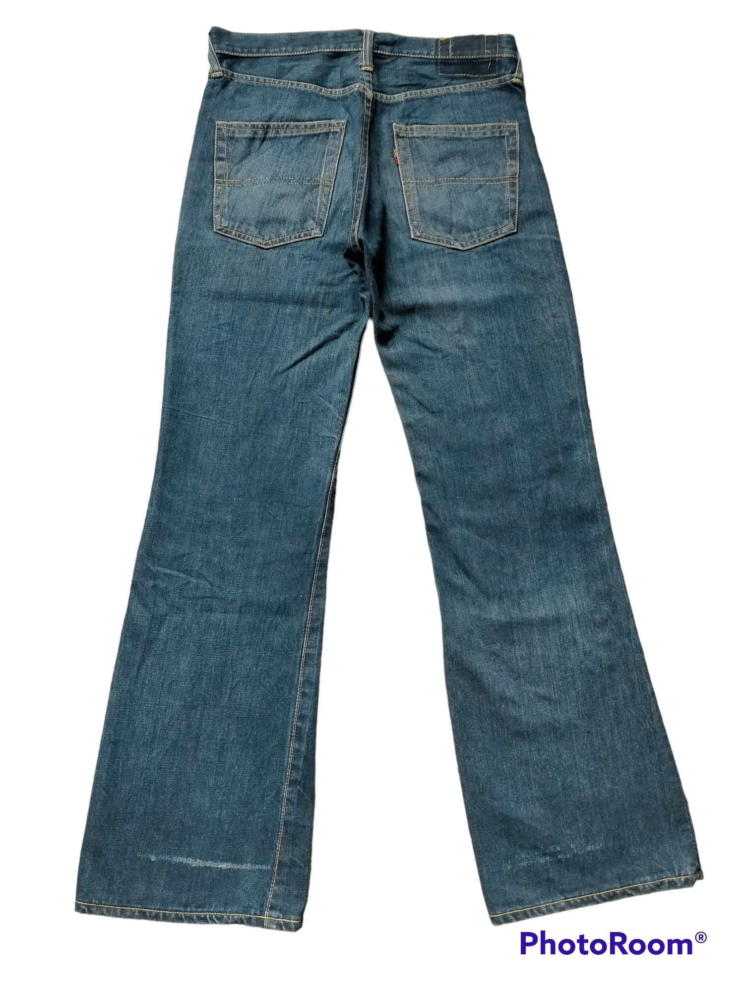 Vintage Vintage 70s Big Stone Flare jeans Boot Cut Size US 31 - 16 Thumbnail