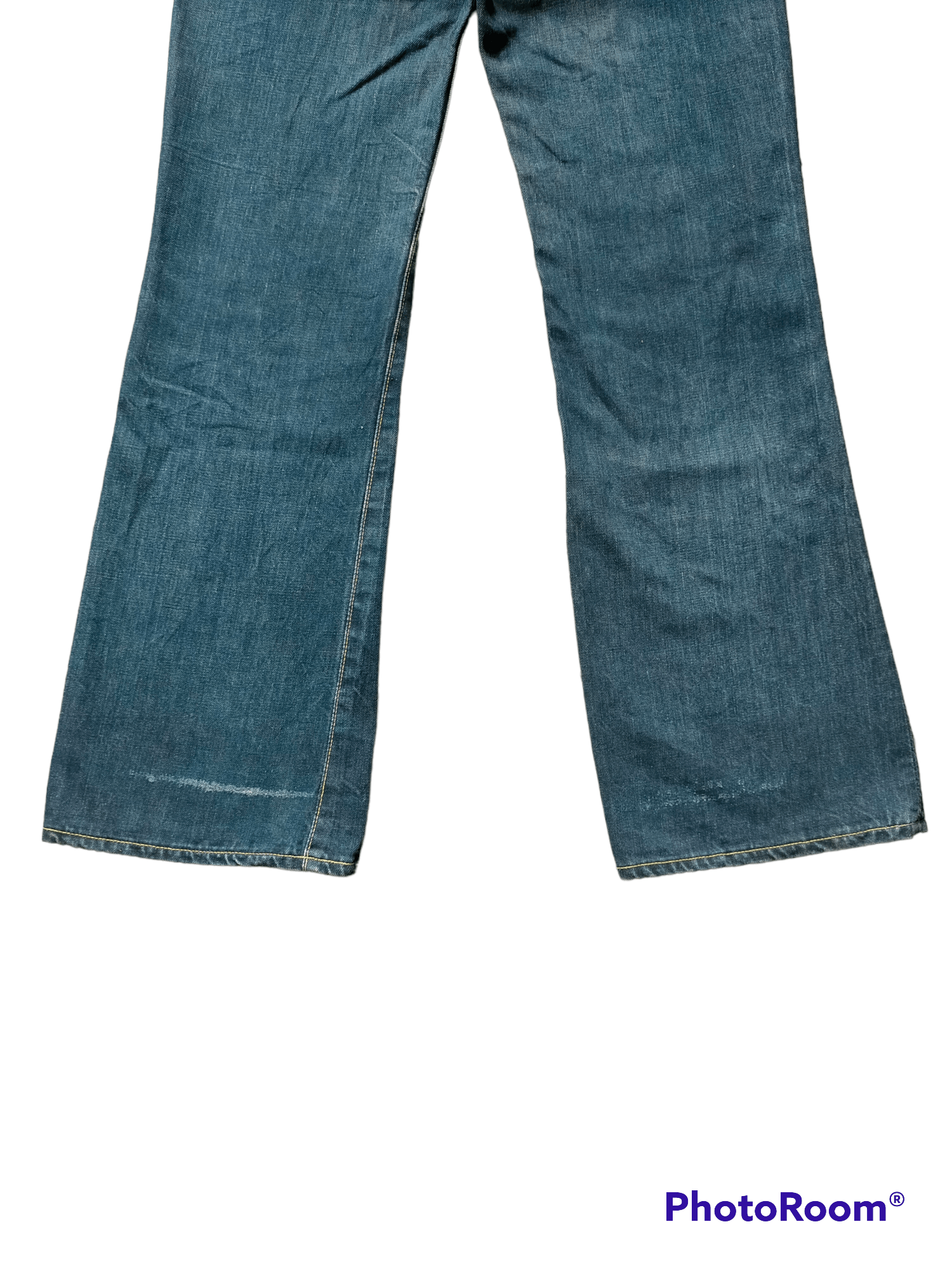 Vintage Vintage 70s Big Stone Flare jeans Boot Cut Size US 31 - 21 Thumbnail