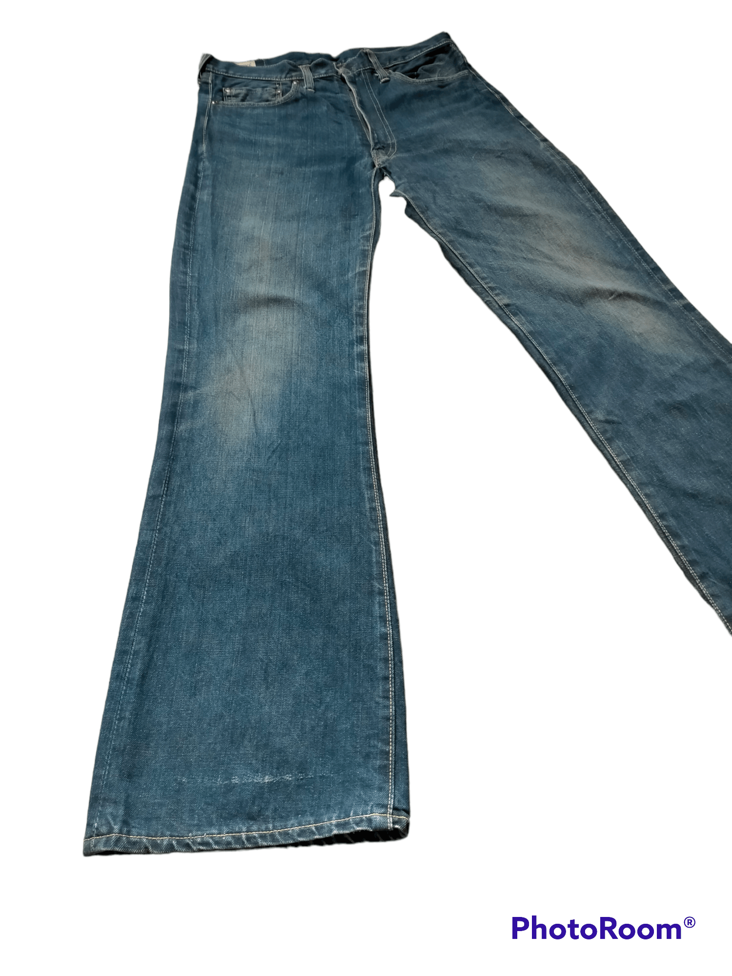 Vintage Vintage 70s Big Stone Flare jeans Boot Cut Size US 31 - 2 Thumbnail