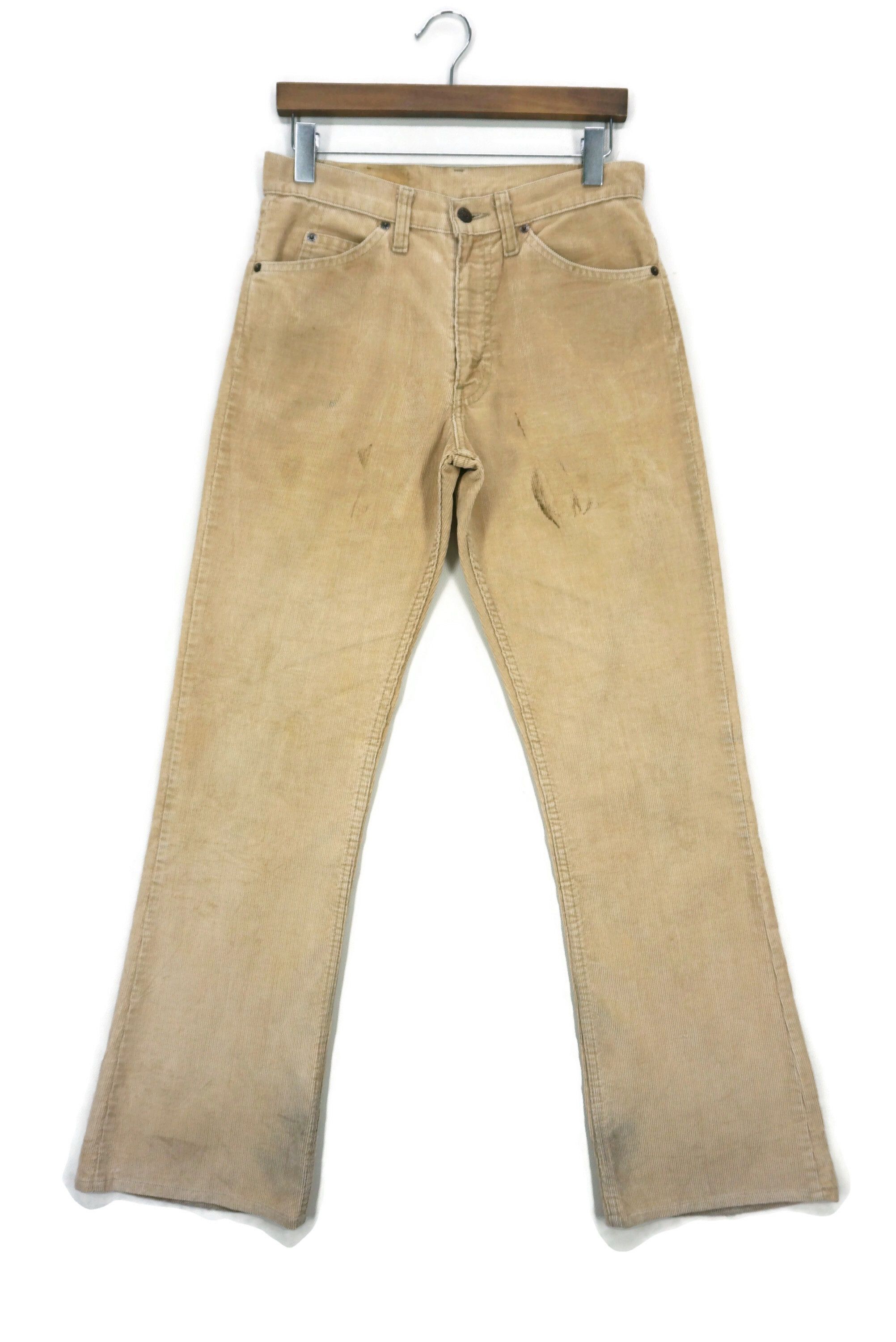 image of Levis x Rodeo High Waisted Bootcut Pants 517 1523 Corduroy High Rise in Beige, Men's (Size 30)