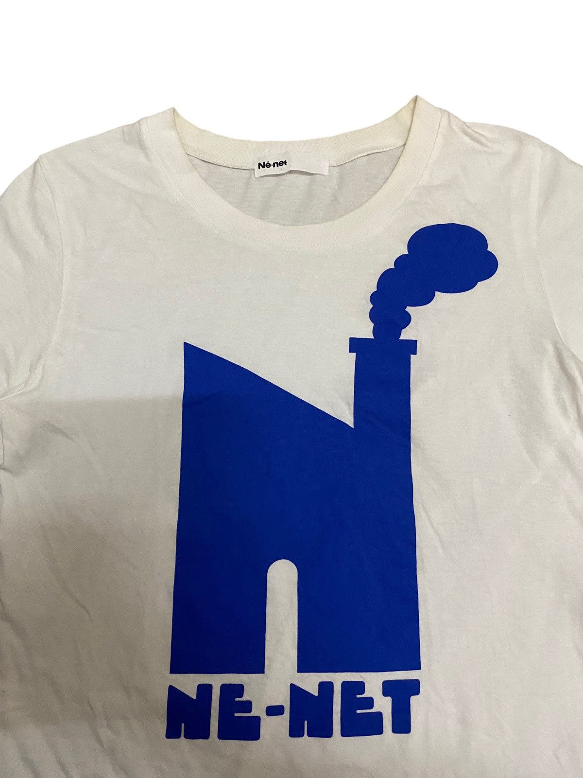 Issey Miyake × Japanese Brand × Vintage Vintage Ne-Net Issey Miyake Biglogo Tee Size XS / US 0-2 / IT 36-38 - 2 Thumbnail