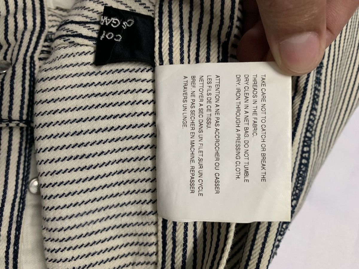 Comme des Garcons Homme Plus 🇯🇵AW03 Comme Des Garcons Striped Flared Pants Jail Prison Size US 26 / EU 42 - 10 Thumbnail