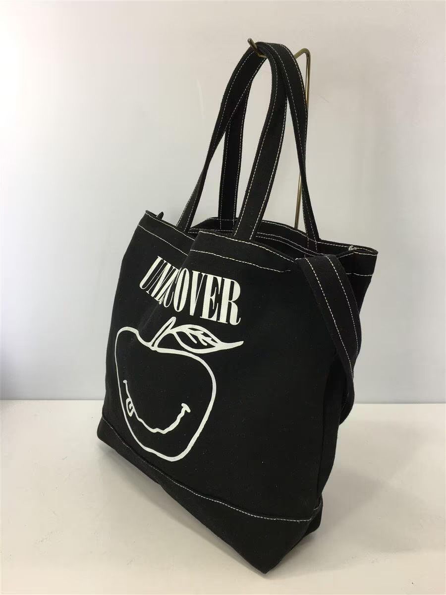 image of Undercover Contrast Stitch Smiley Apple Tee in Black, Men's