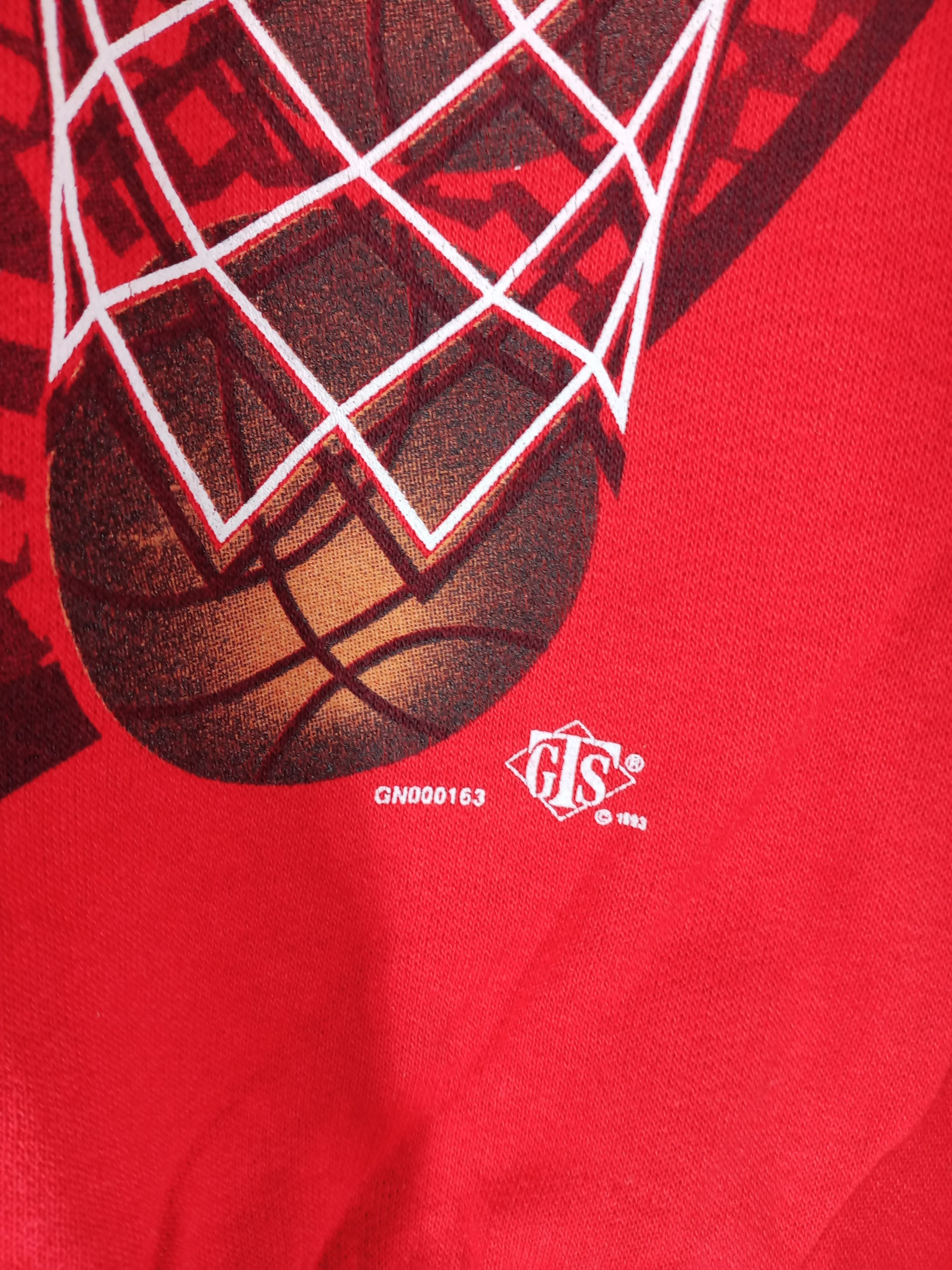 NBA Vintage 90s Chicago Bulls Red Sweatshirt Big Logo Size US M / EU 48-50 / 2 - 4 Thumbnail
