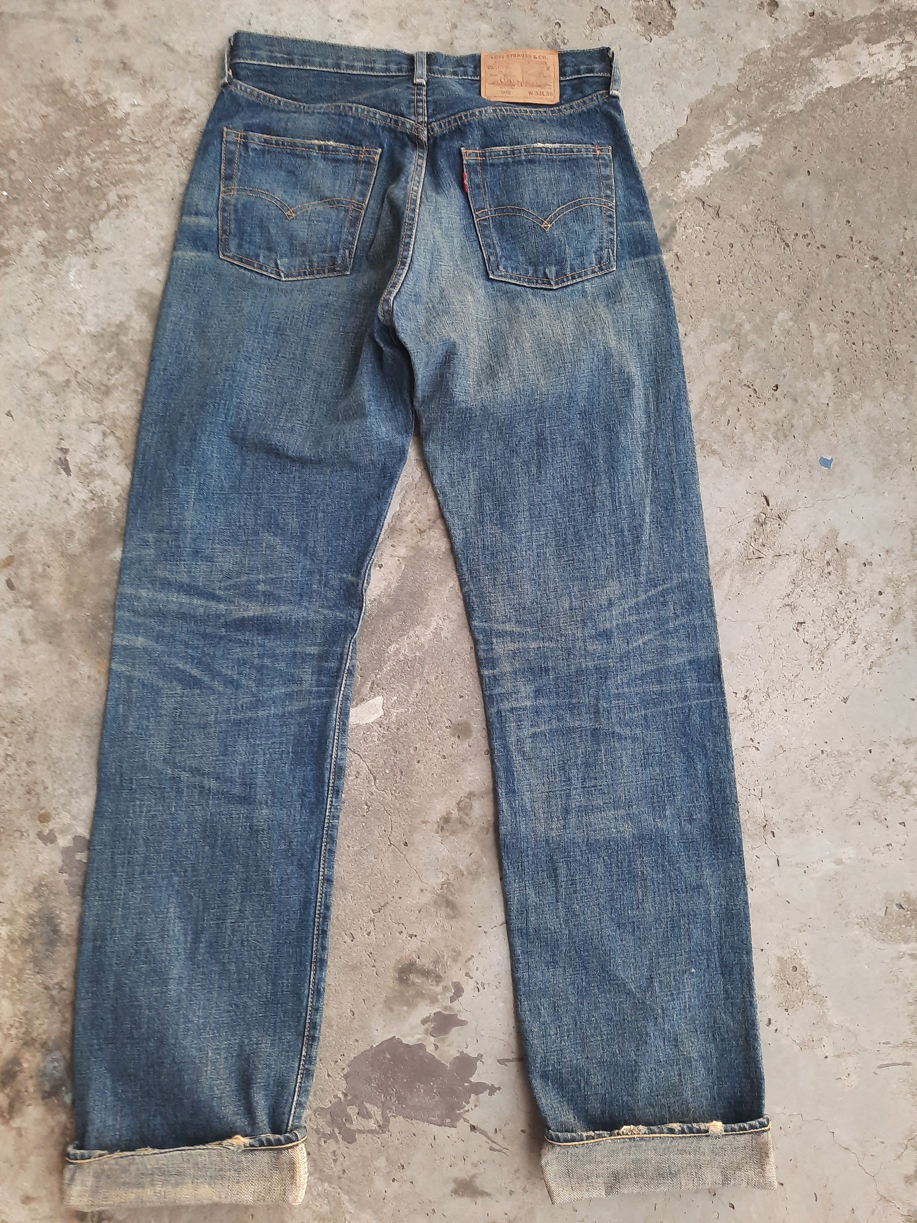 Japanese Brand × Levi's Vintage Clothing × Vintage Vintage Levi's 502 Big E Selvedge Denim Size US 33 - 2 Thumbnail