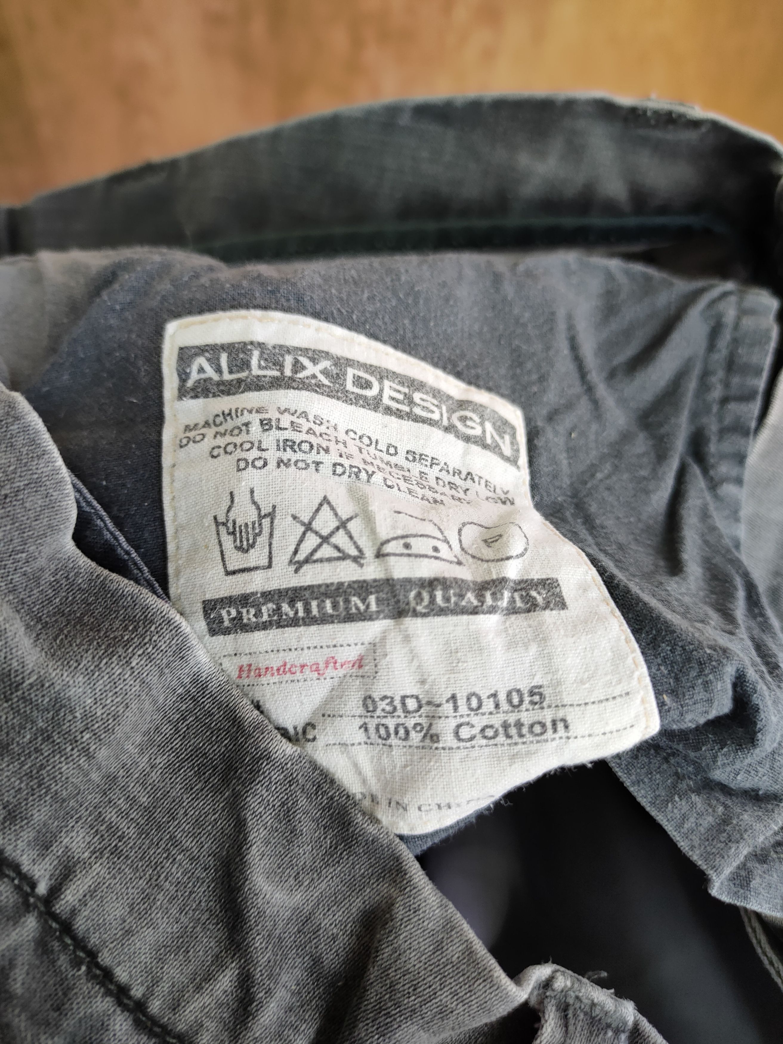 Japanese Brand Allix Design Japan faded tactical cargo pants #4180 Size US 33 - 12 Thumbnail