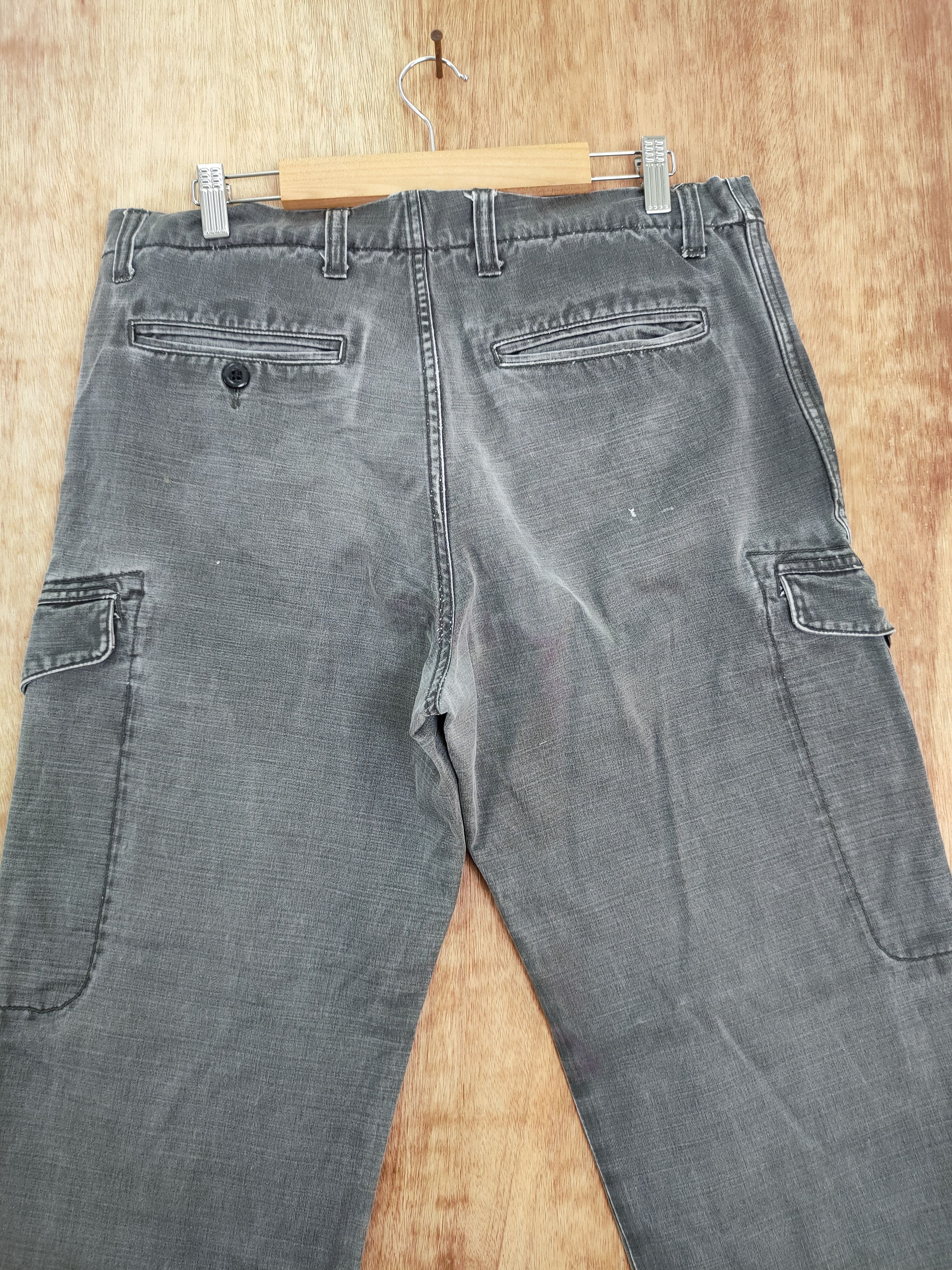 Japanese Brand Allix Design Japan faded tactical cargo pants #4180 Size US 33 - 10 Thumbnail