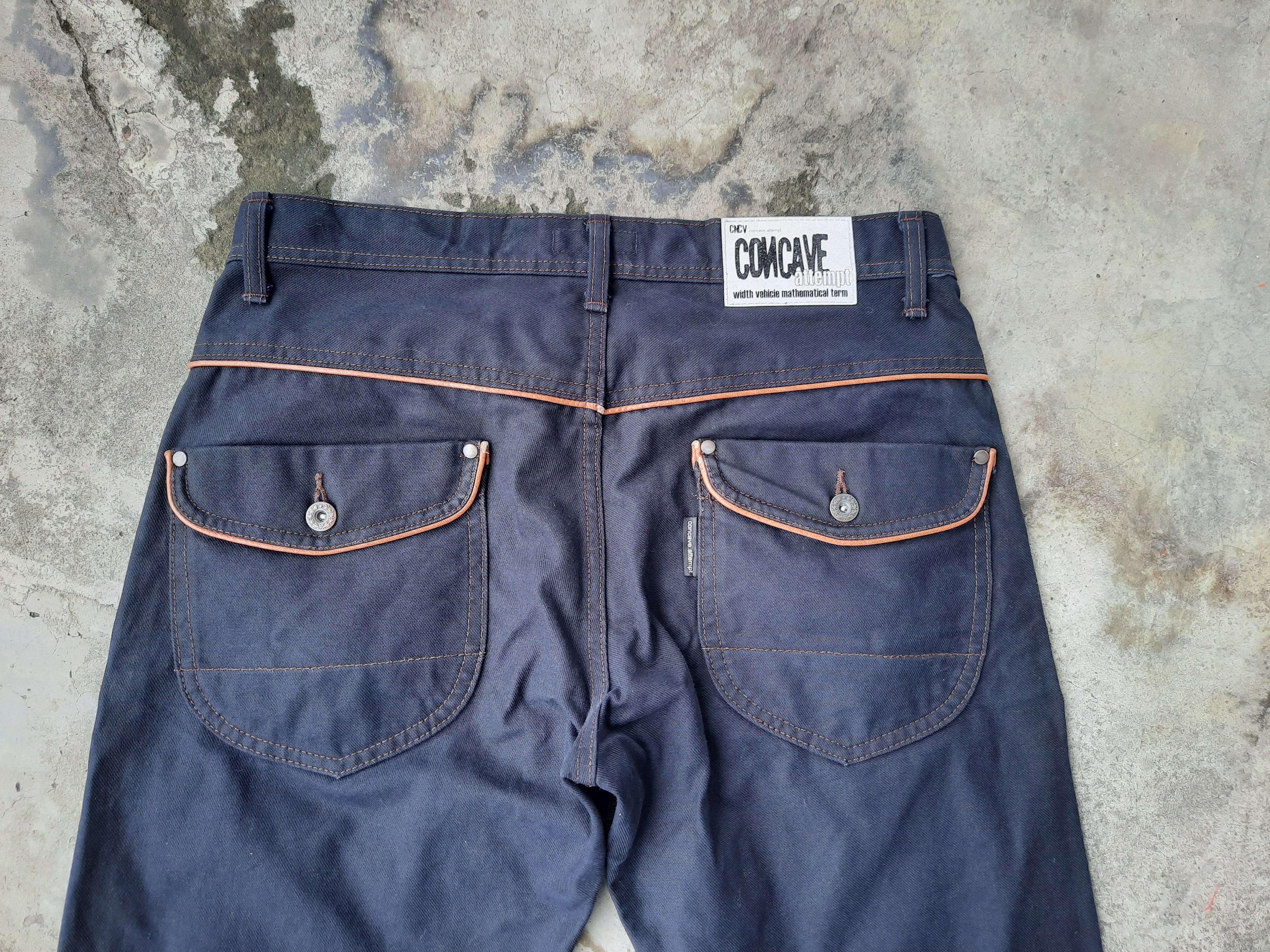 Japanese Brand Concave attemp Nice design denim Size US 33 - 3 Thumbnail