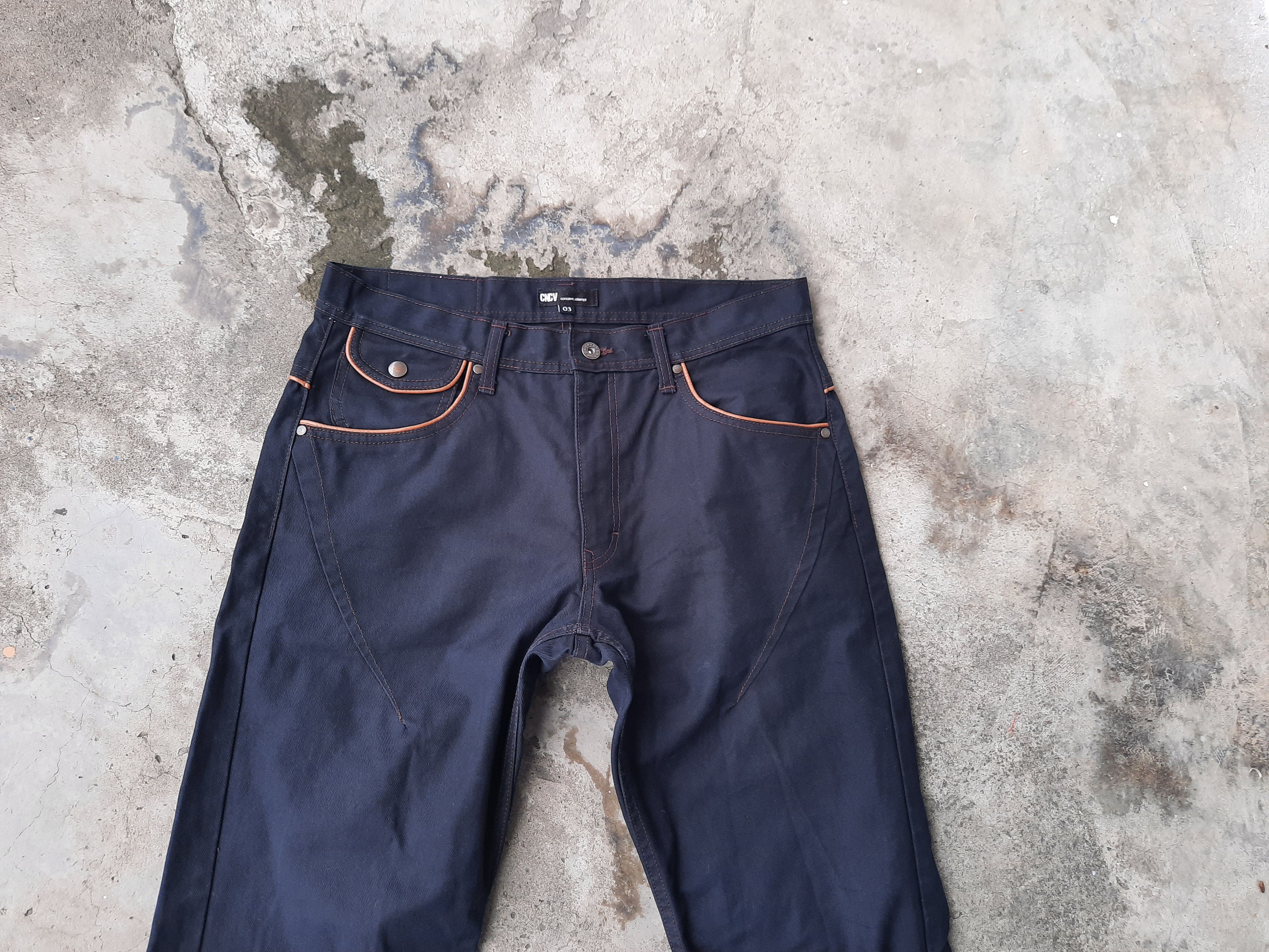 Japanese Brand Concave attemp Nice design denim Size US 33 - 10 Thumbnail