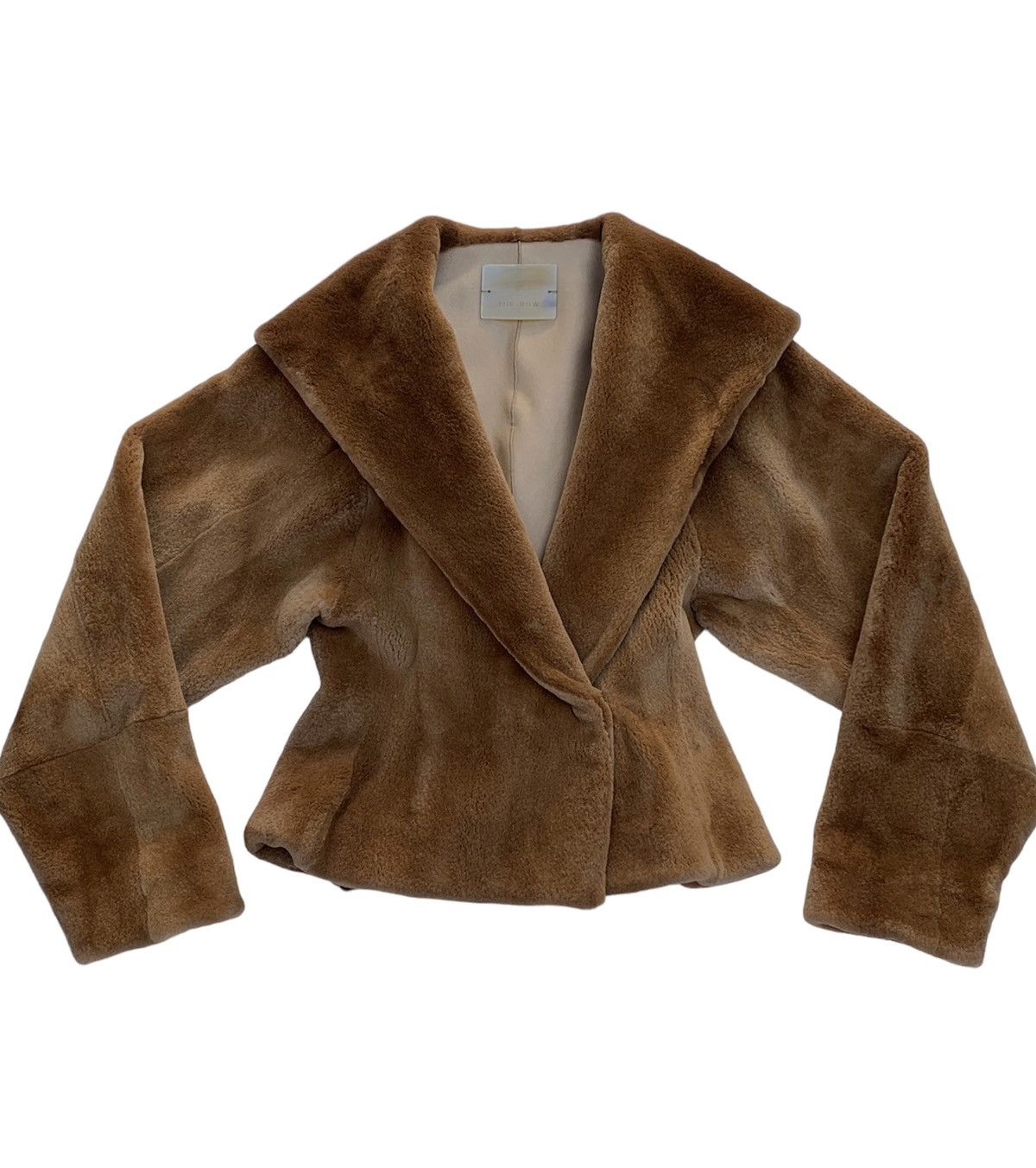 image of The Row Sheared Mink Hooded Fur Coat in Brown, Women's (Size XS)