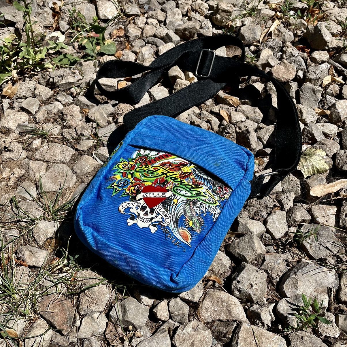 Ed Hardy × Japanese Brand × Vintage Vintage 90s Shopper Ed Hardy Japanese Streetwear Kanye Style Size ONE SIZE - 2 Thumbnail