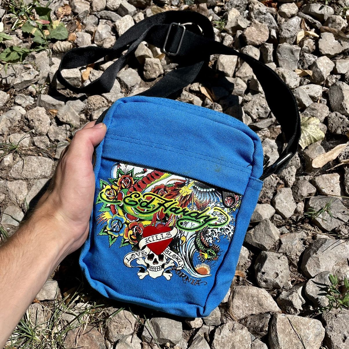 Ed Hardy × Japanese Brand × Vintage Vintage 90s Shopper Ed Hardy Japanese Streetwear Kanye Style Size ONE SIZE - 3 Thumbnail