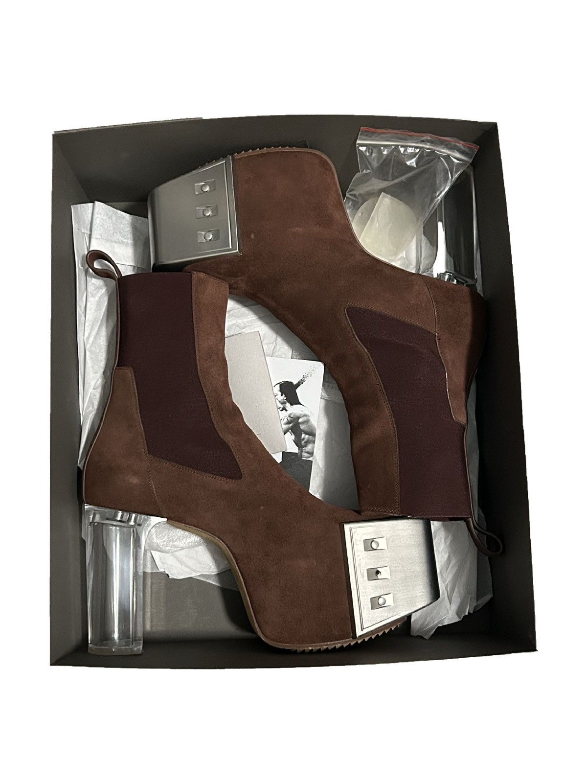 Rick Owens 1/5! THROAT BEVEL KISS BOOTS Size US 9 / EU 42 - 1 Thumbnail