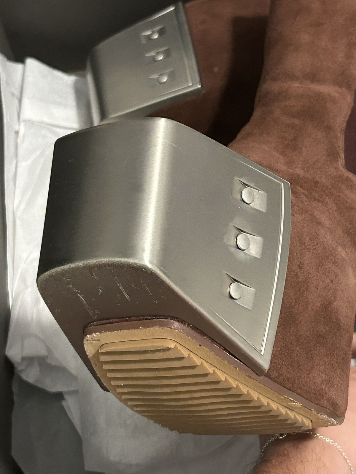 Rick Owens 1/5! THROAT BEVEL KISS BOOTS Size US 9 / EU 42 - 2 Thumbnail