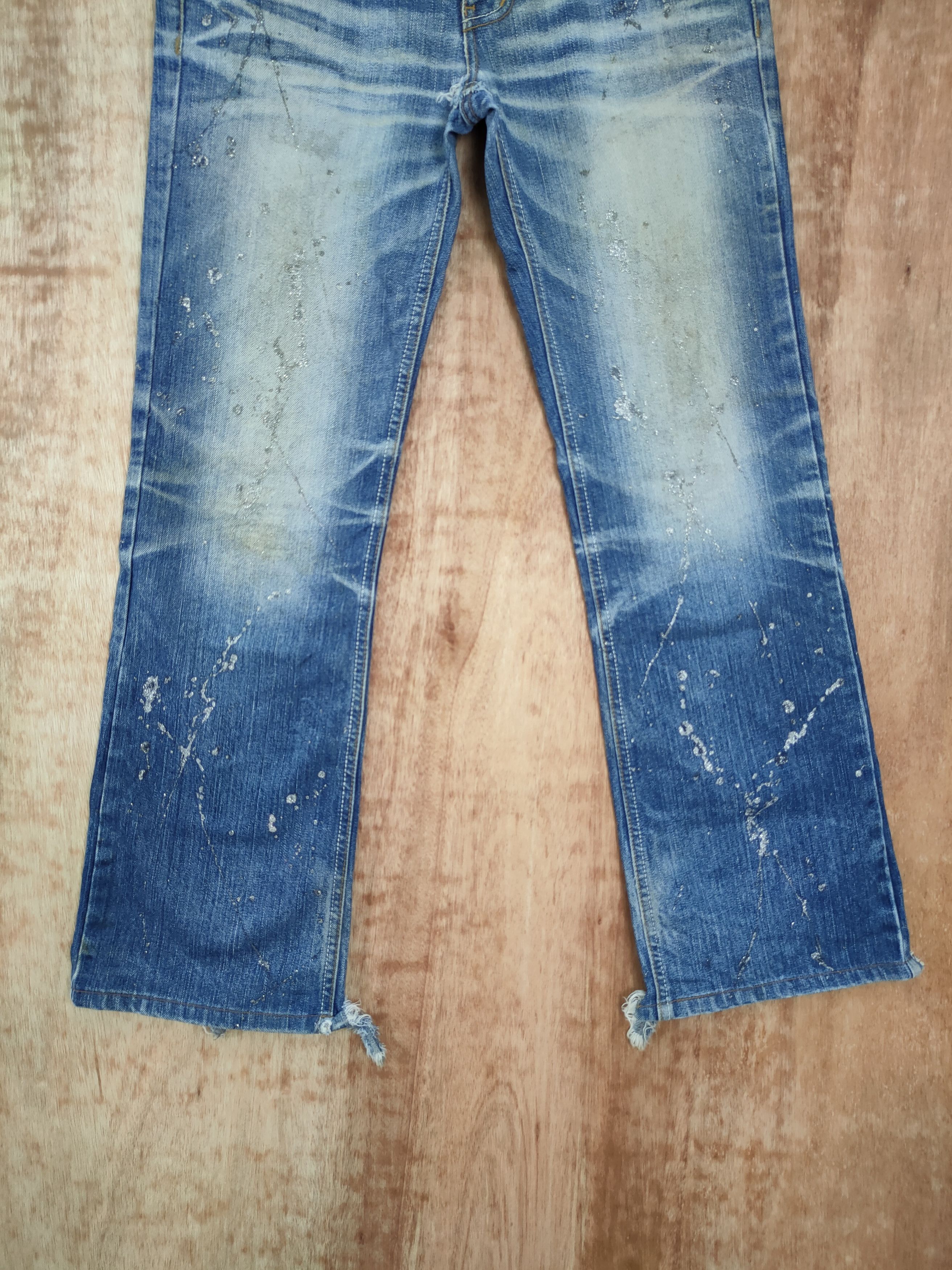 Japanese Brand DLL Lagust distressed skull denim streetwear pants #46-089 Size US 34 / EU 50 - 3 Thumbnail