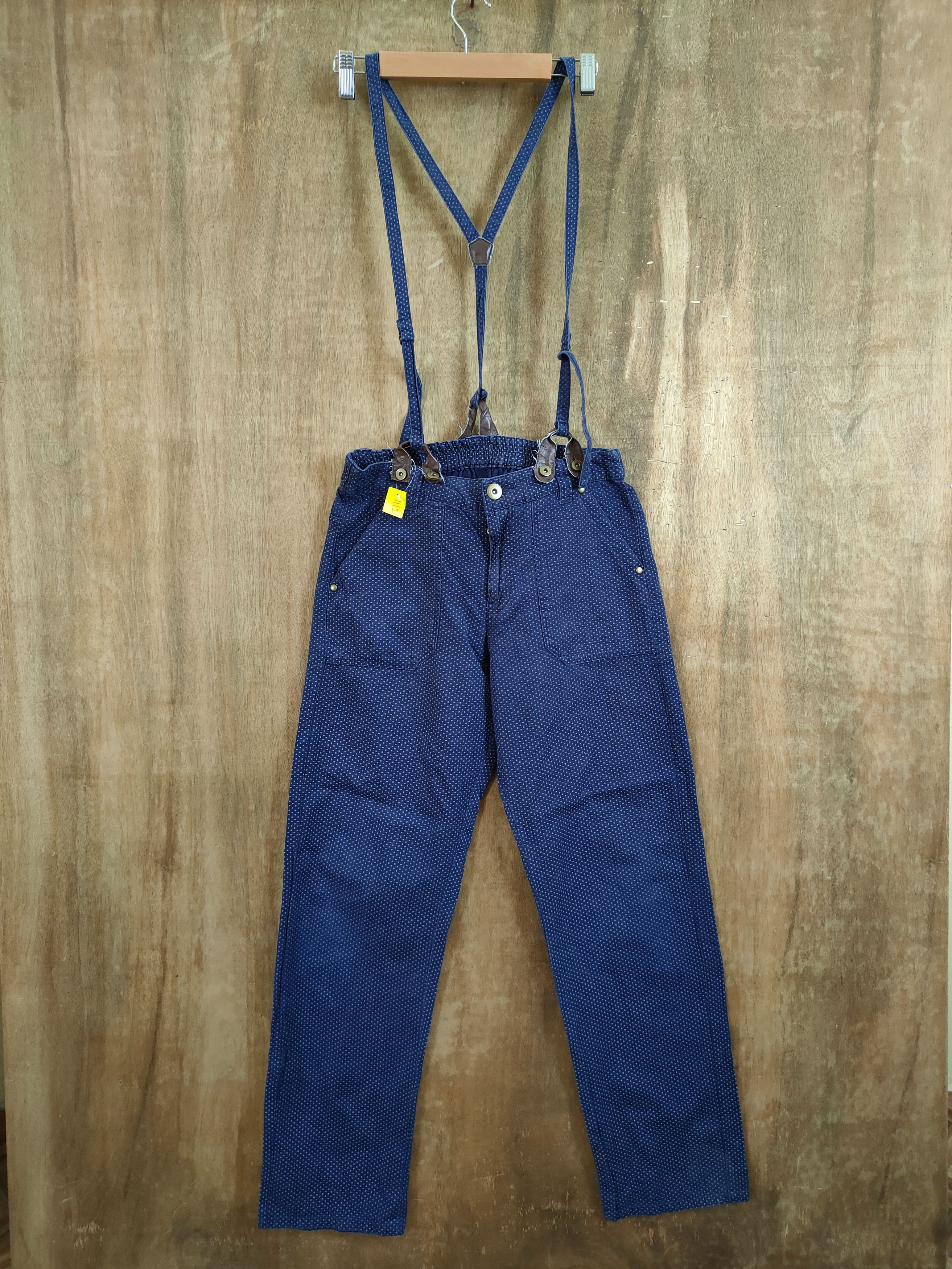 Japanese Brand DLL polkadot overall streetwear cargo pants #1112 Size 28" / US 6 / IT 42 - 1 Thumbnail