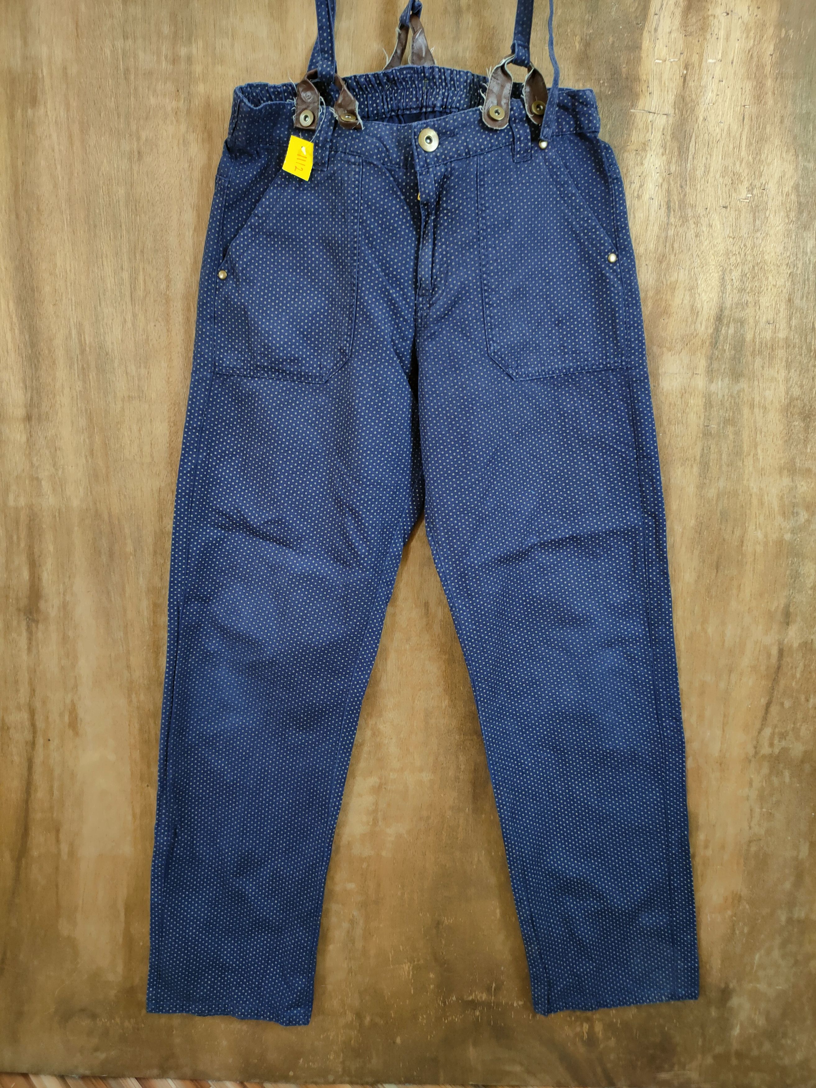 Japanese Brand DLL polkadot overall streetwear cargo pants #1112 Size 28" / US 6 / IT 42 - 2 Thumbnail