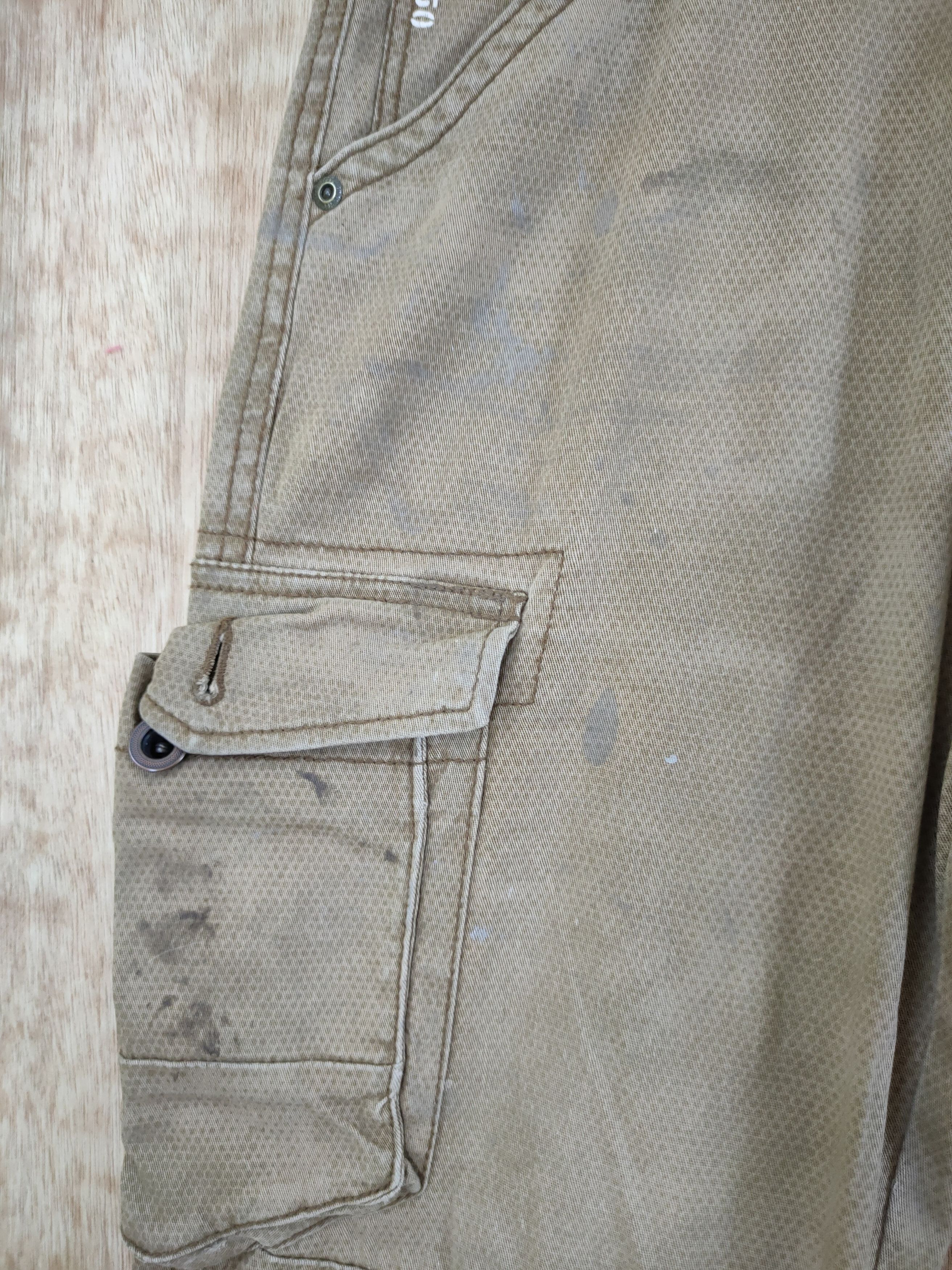 Japanese Brand DL IZ Japan double knee vintage utility cargo pants #46-276T Size US 31 - 6 Thumbnail