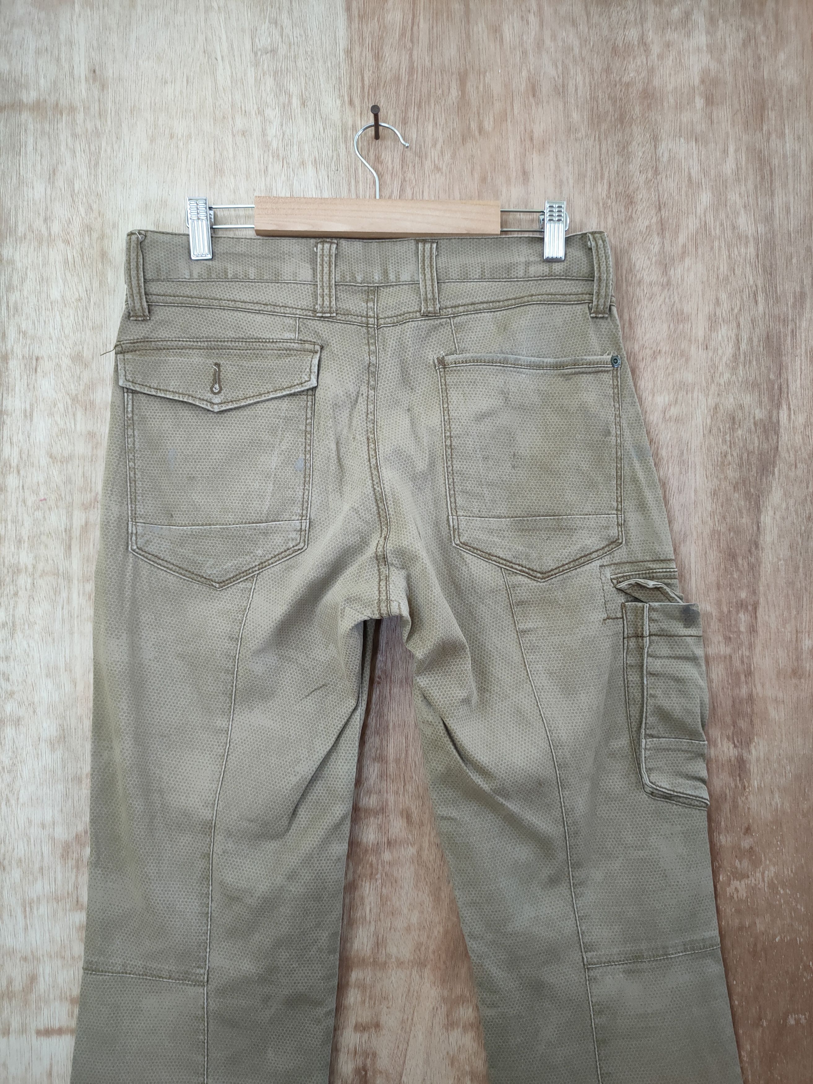 Japanese Brand DL IZ Japan double knee vintage utility cargo pants #46-276T Size US 31 - 9 Thumbnail