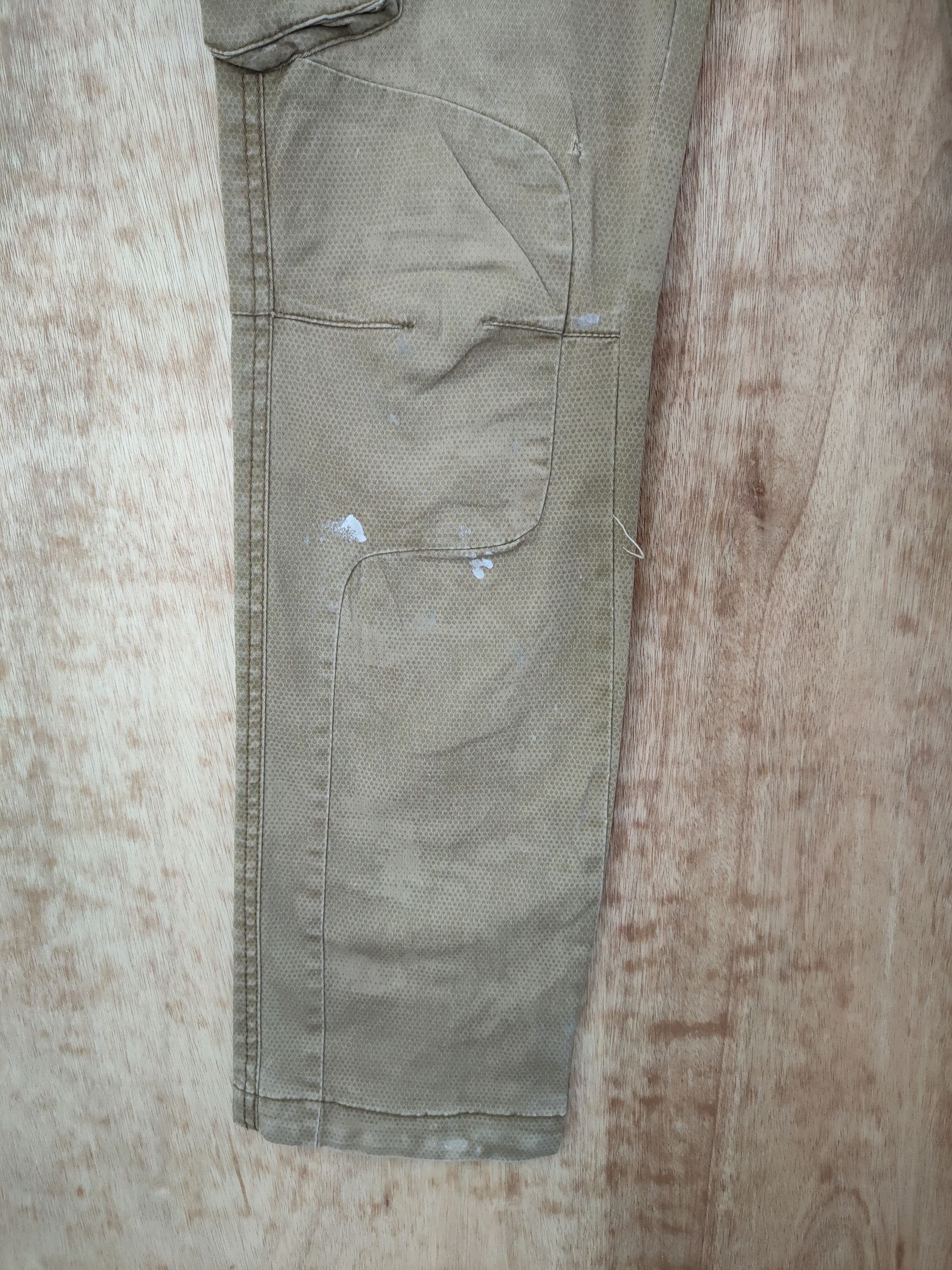 Japanese Brand DL IZ Japan double knee vintage utility cargo pants #46-276T Size US 31 - 2 Thumbnail