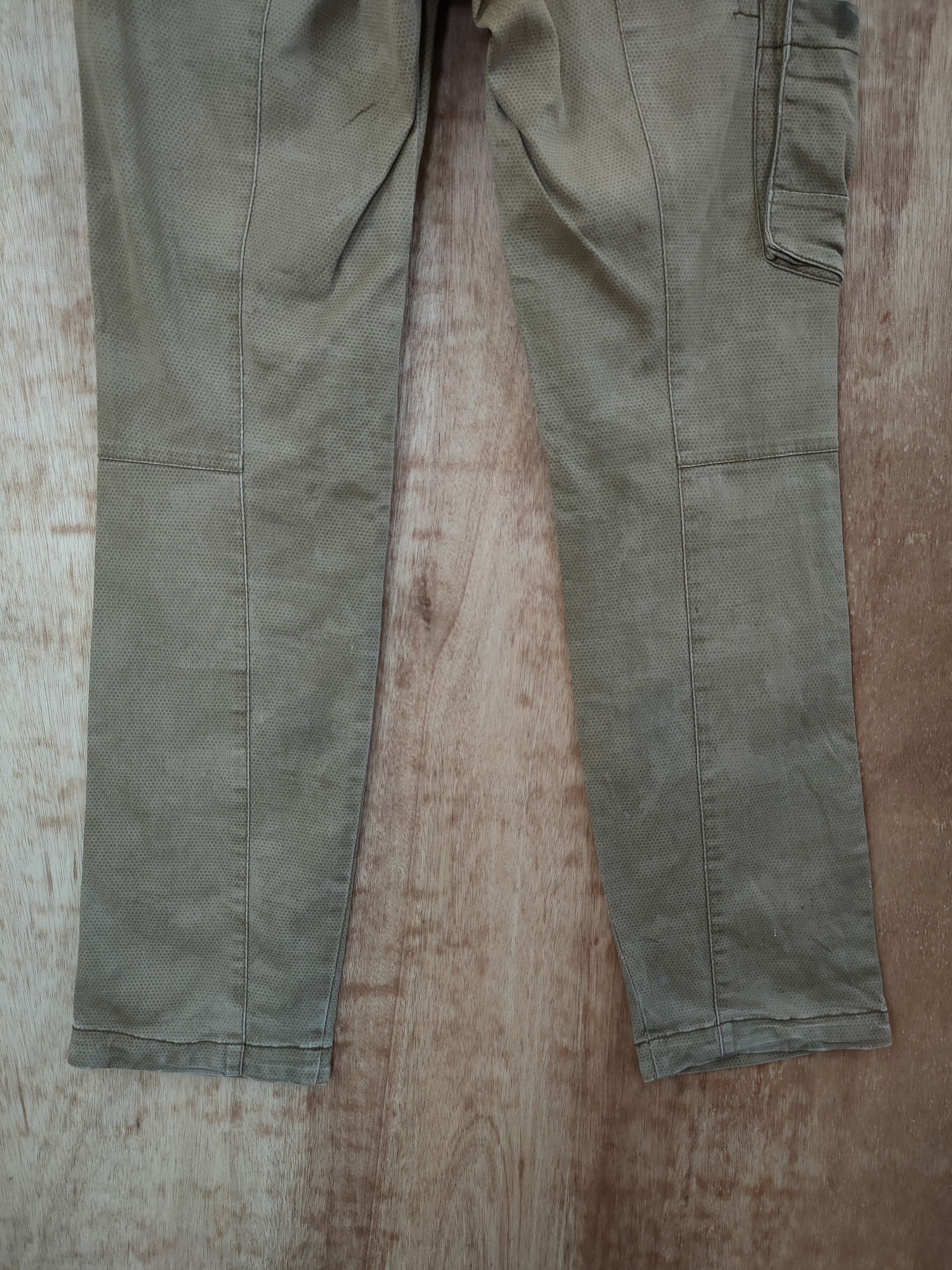 Japanese Brand DL IZ Japan double knee vintage utility cargo pants #46-276T Size US 31 - 8 Thumbnail