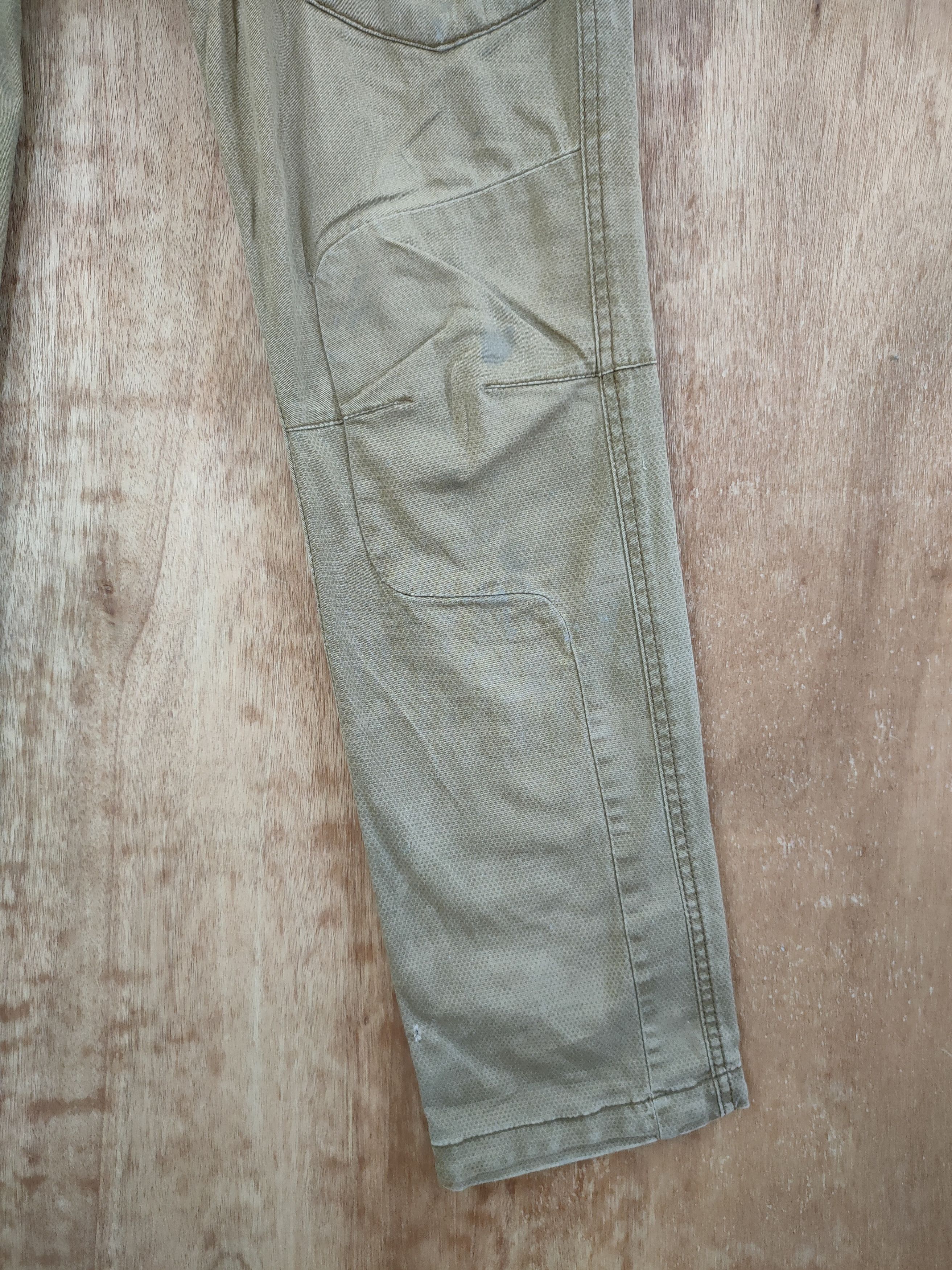 Japanese Brand DL IZ Japan double knee vintage utility cargo pants #46-276T Size US 31 - 3 Thumbnail