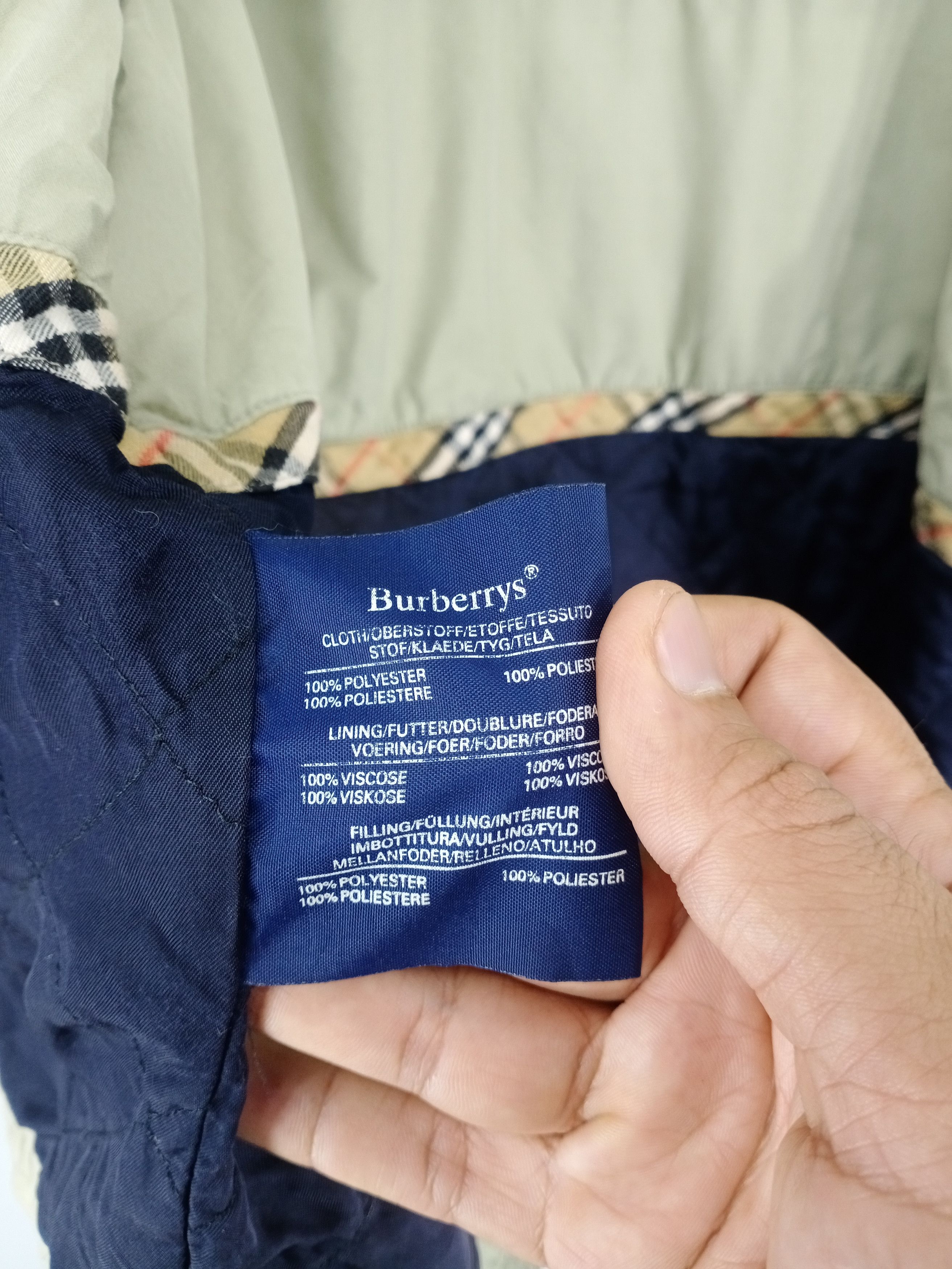 Burberry × Vintage Vintage 90s Burberrys Big Logo Embroidery Jacket Size US M / EU 48-50 / 2 - 10 Thumbnail