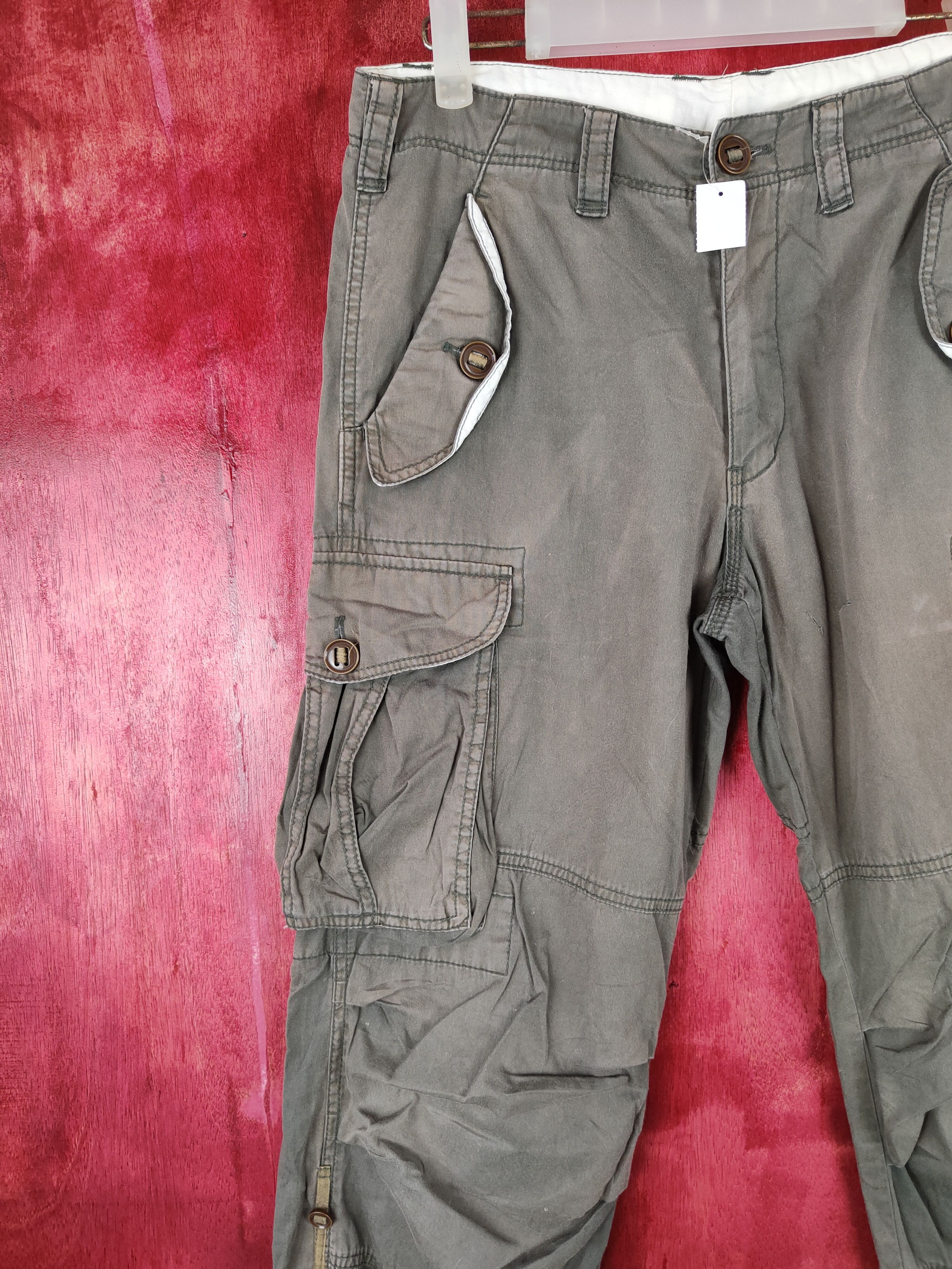 Japanese Brand DL Japan multipocket utility streetwear cargo Pants #4544 Size US 30 / EU 46 - 5 Thumbnail