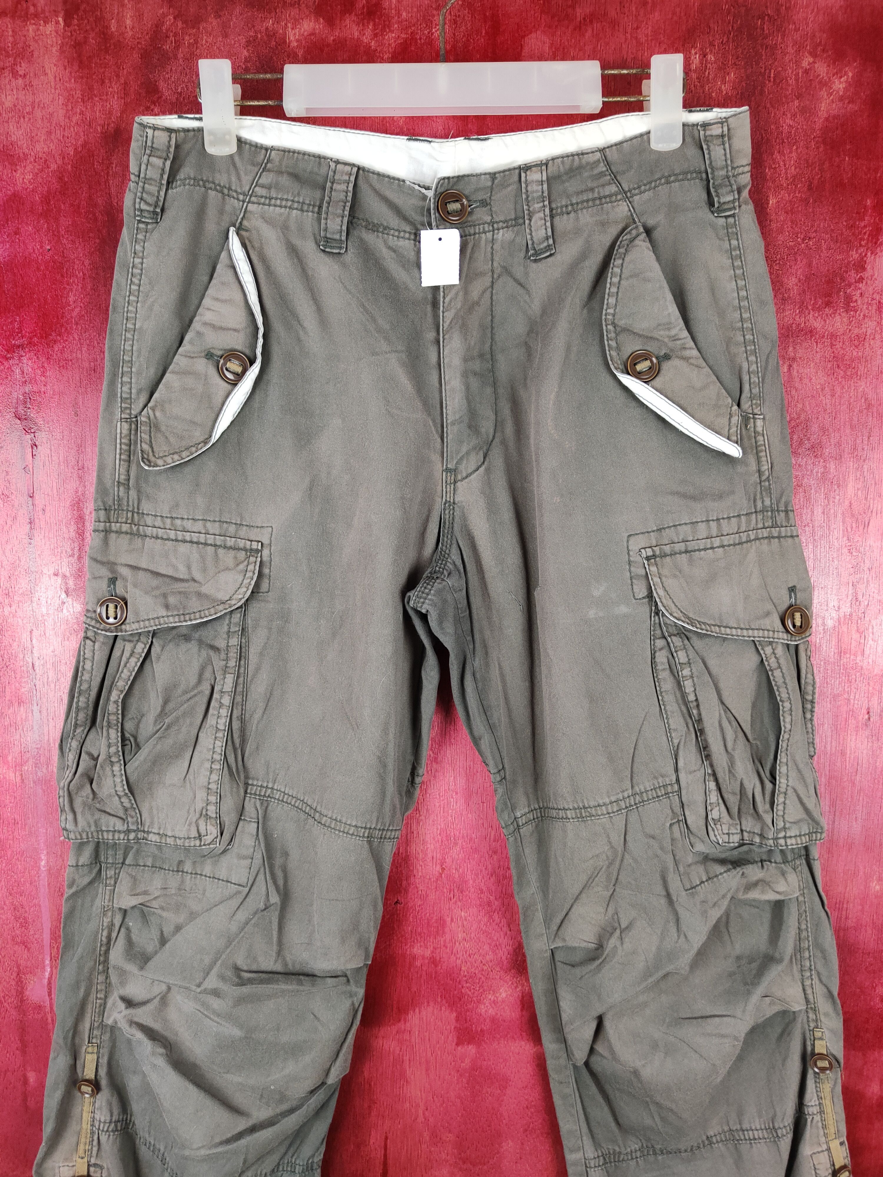 Japanese Brand DL Japan multipocket utility streetwear cargo Pants #4544 Size US 30 / EU 46 - 2 Thumbnail