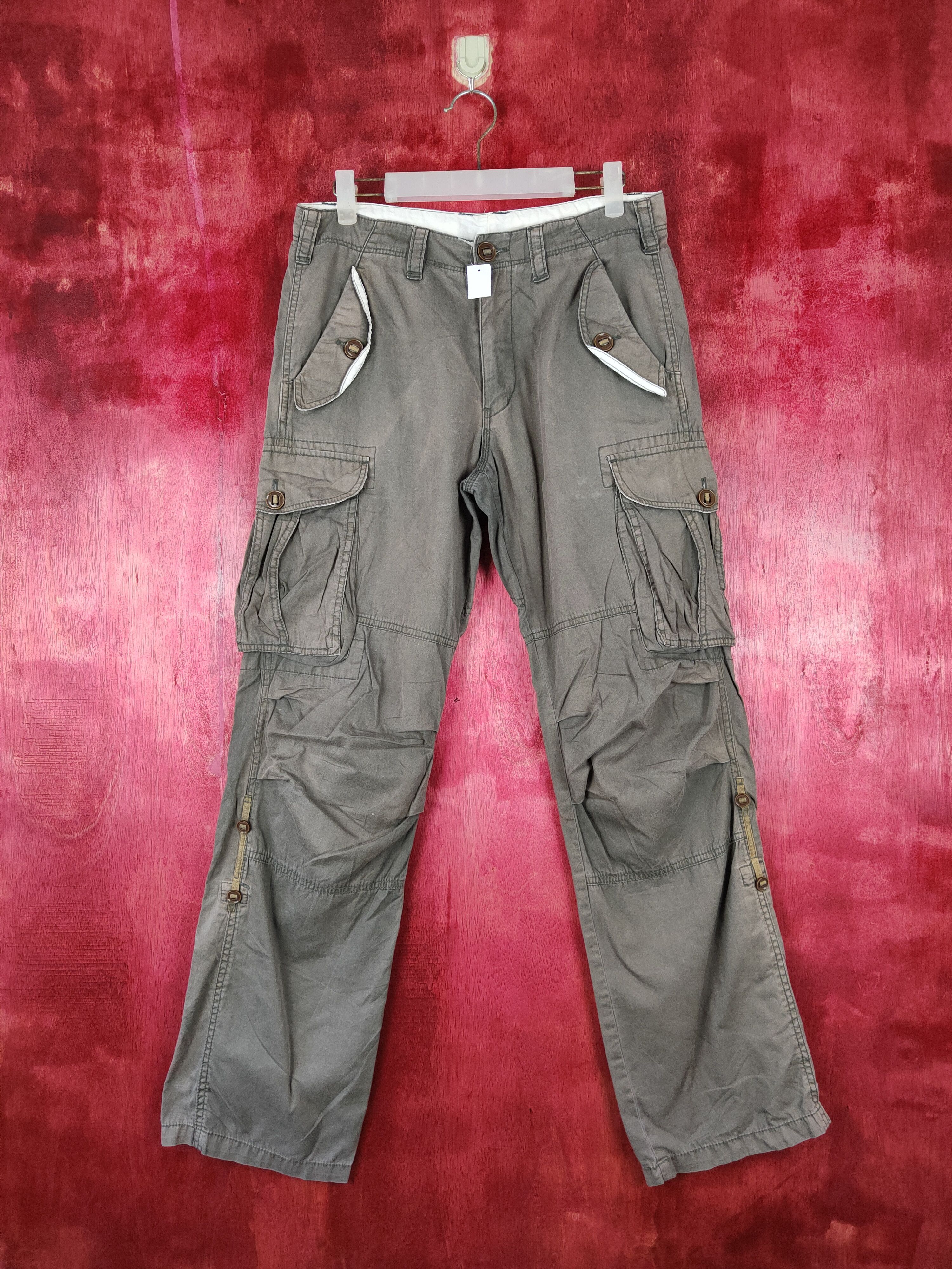 DL Japan multipocket utility streetwear cargo Pants #4544