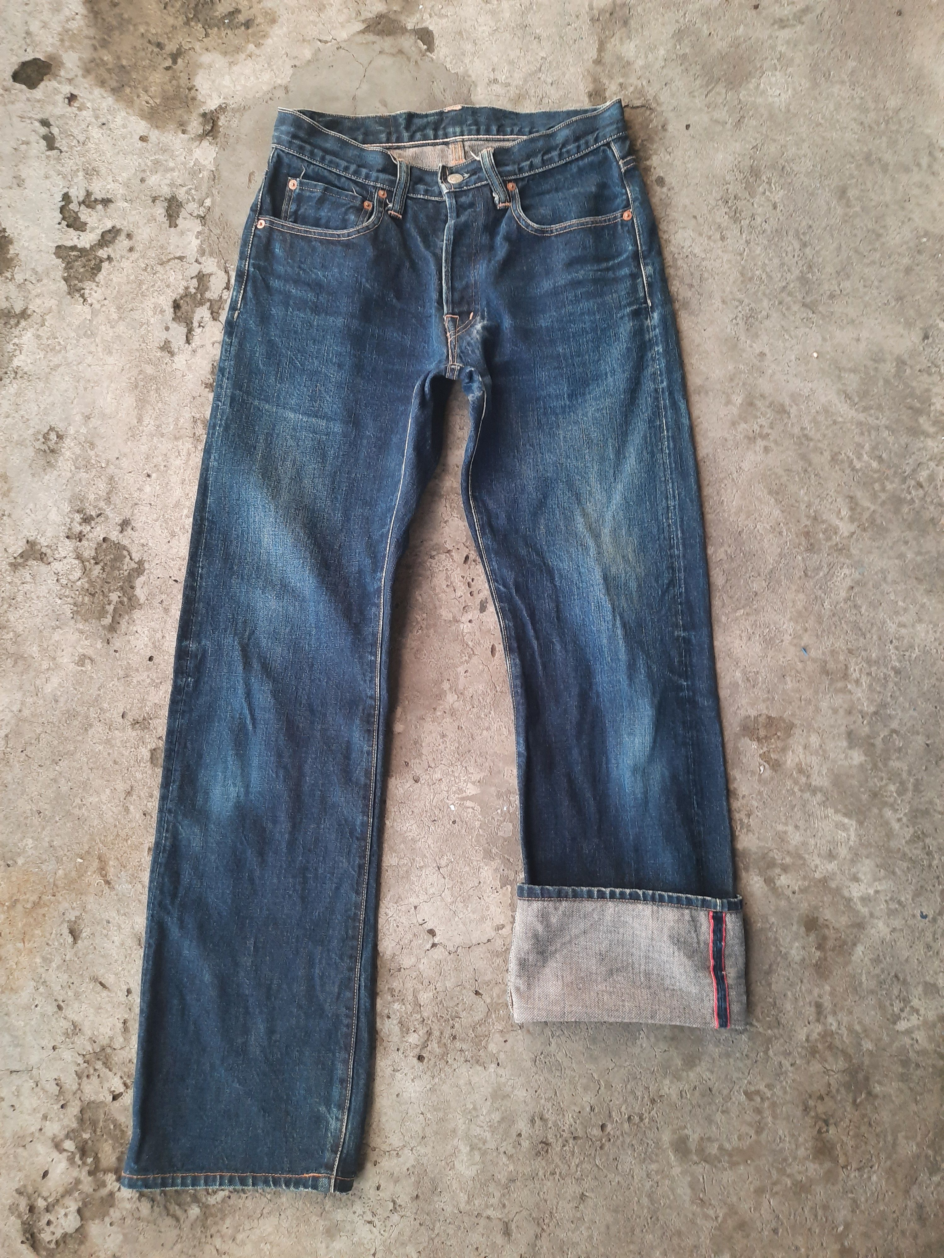Blue Blue Japan × Japanese Brand Blue Blue Japan Fly Button Selvedge Denim Size US 30 / EU 46 - 1 Thumbnail