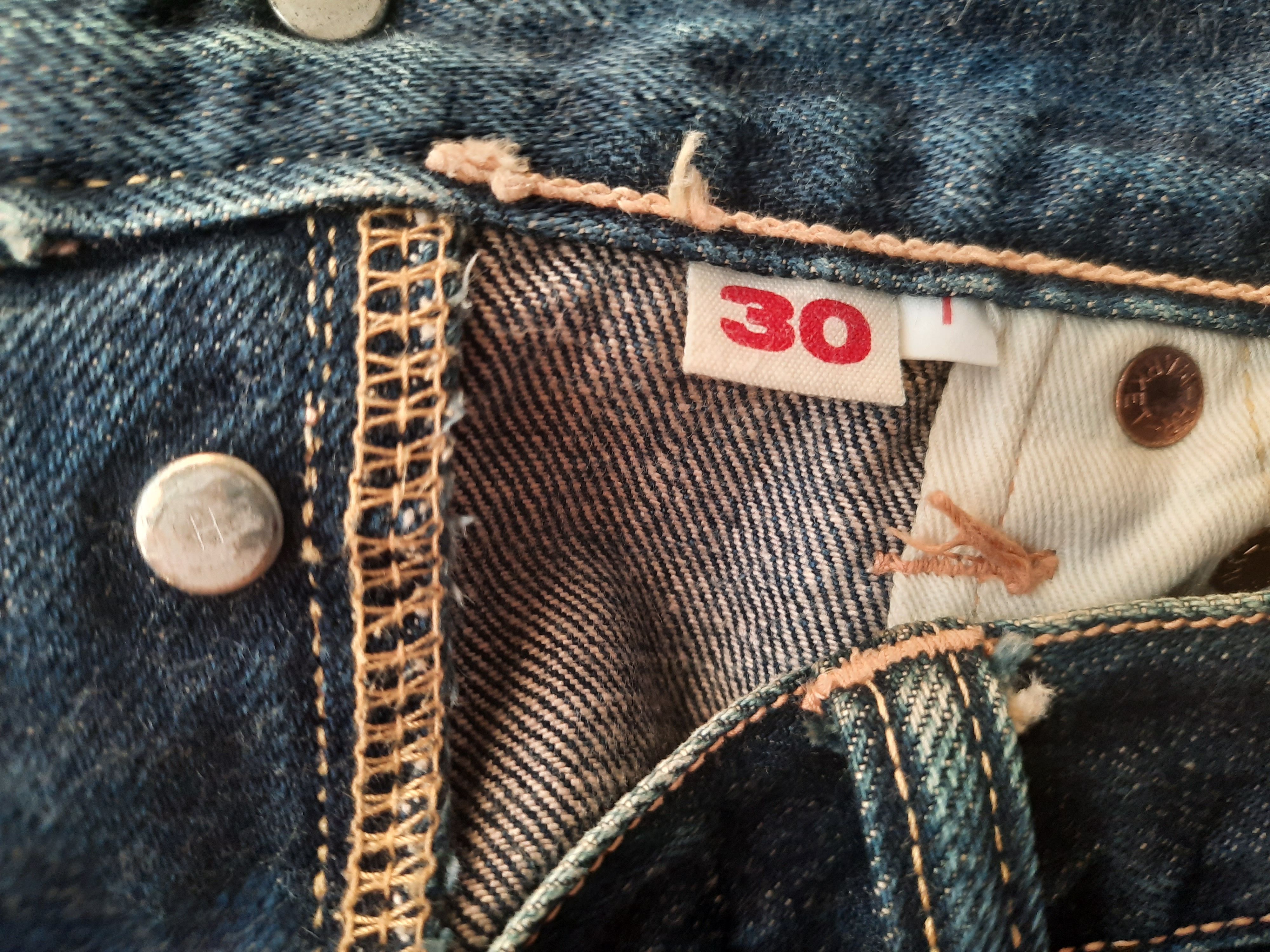Blue Blue Japan × Japanese Brand Blue Blue Japan Fly Button Selvedge Denim Size US 30 / EU 46 - 4 Thumbnail