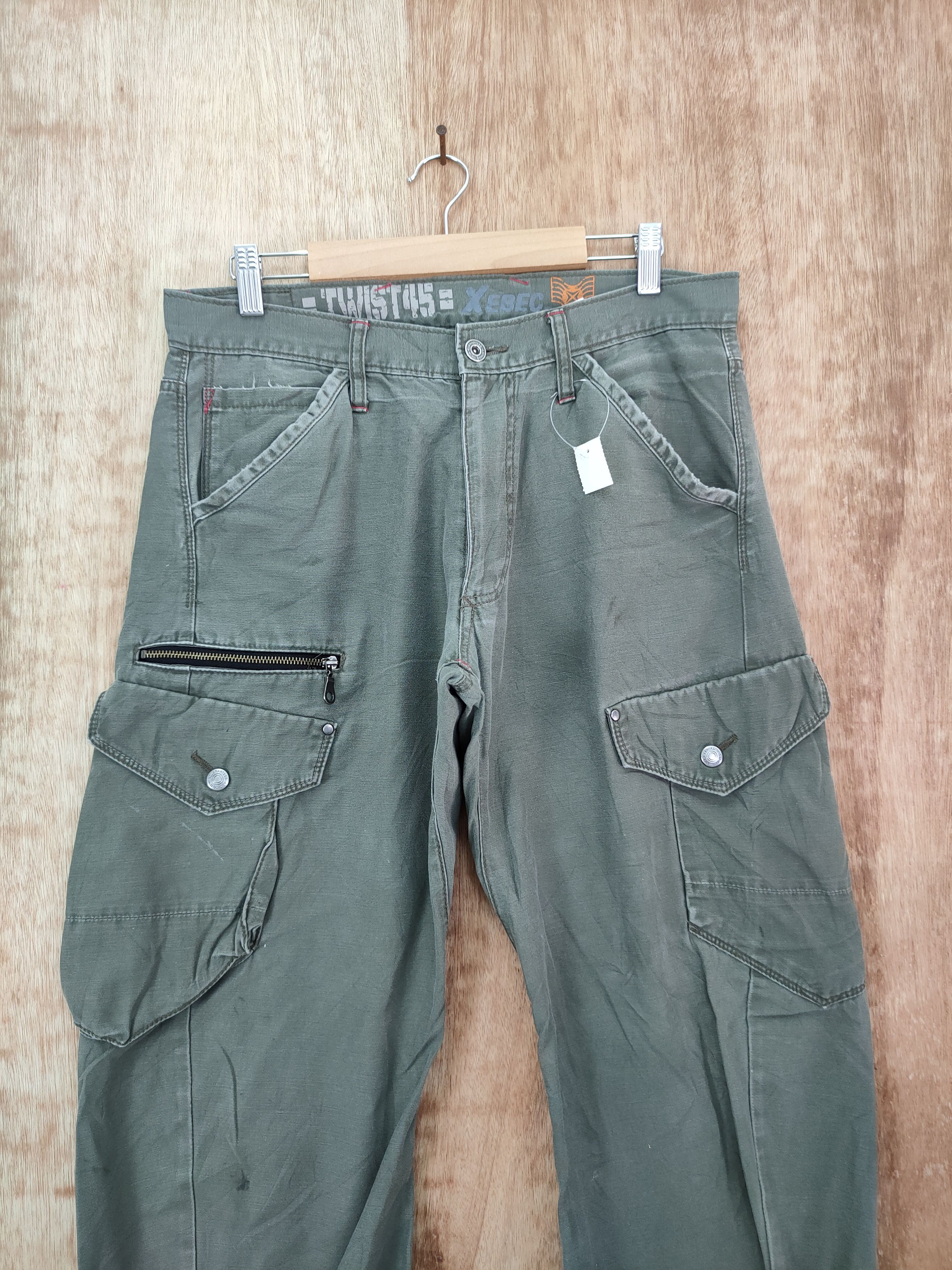 Japanese Brand DLL Twist Xebec japan utility cargo pants #46-292A Size US 32 / EU 48 - 3 Thumbnail