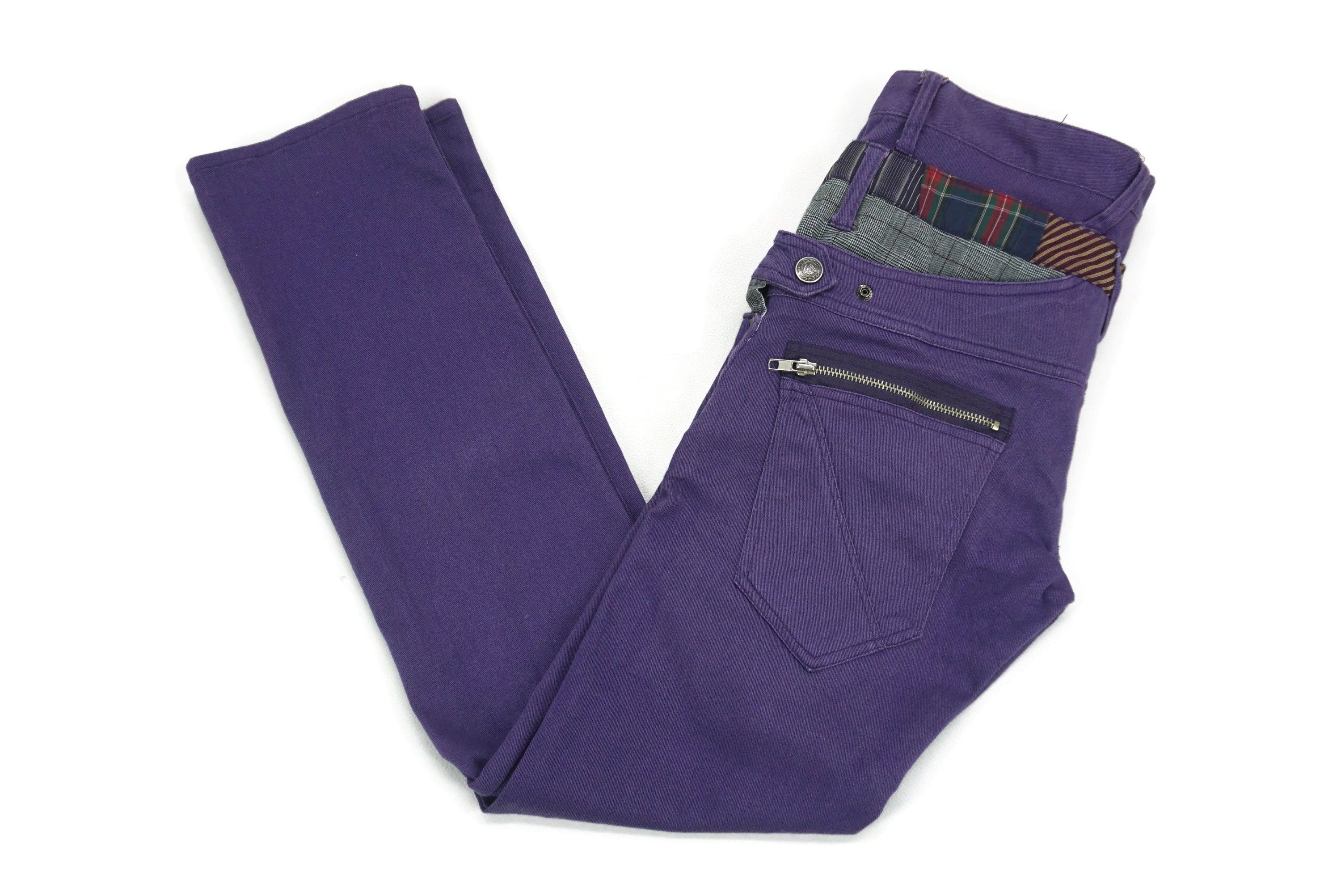 Japanese Brand Manydope Slim Fit Double Waist Punk Bondage Goth Pants Size US 32 / EU 48 - 4 Thumbnail