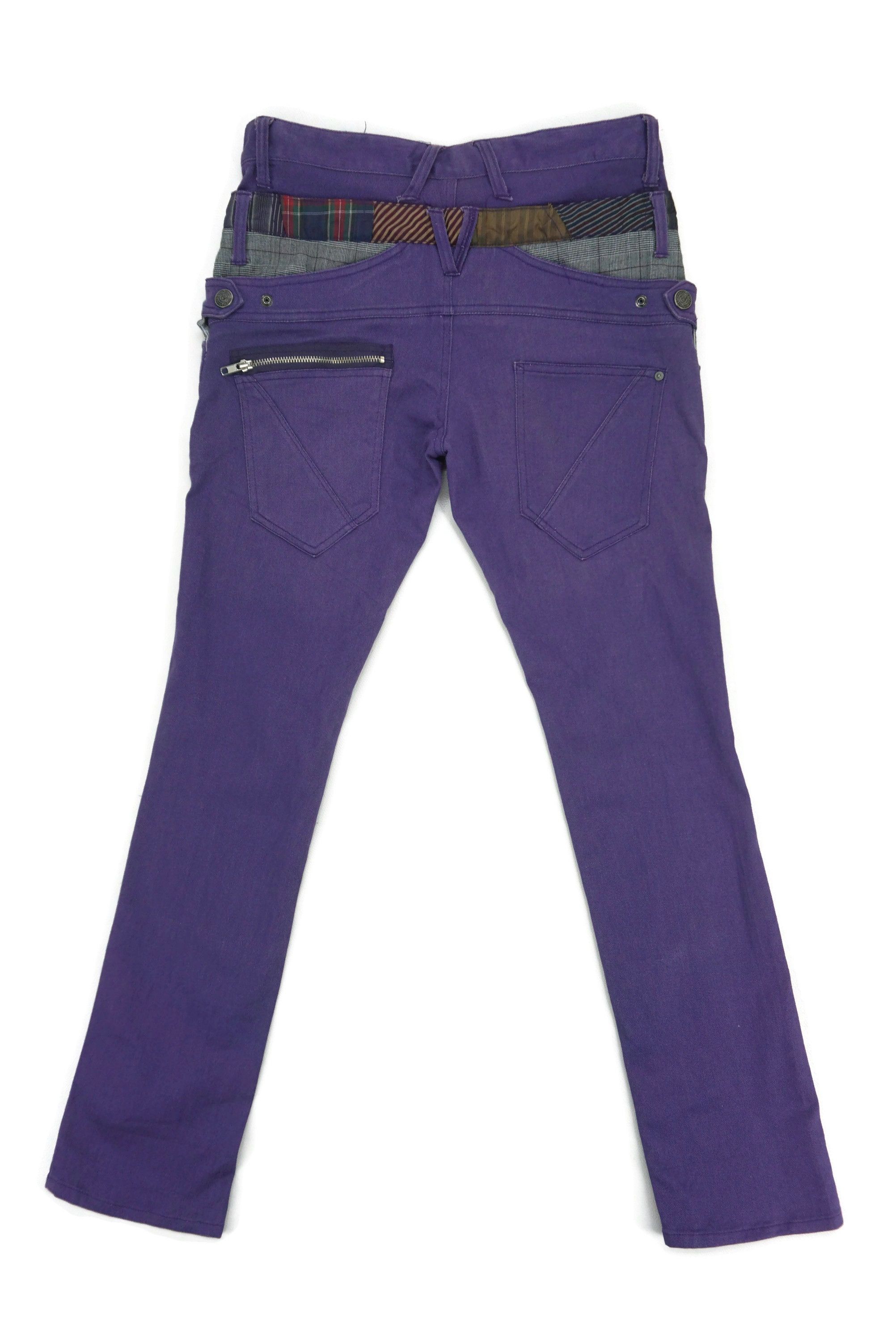 Japanese Brand Manydope Slim Fit Double Waist Punk Bondage Goth Pants Size US 32 / EU 48 - 2 Thumbnail