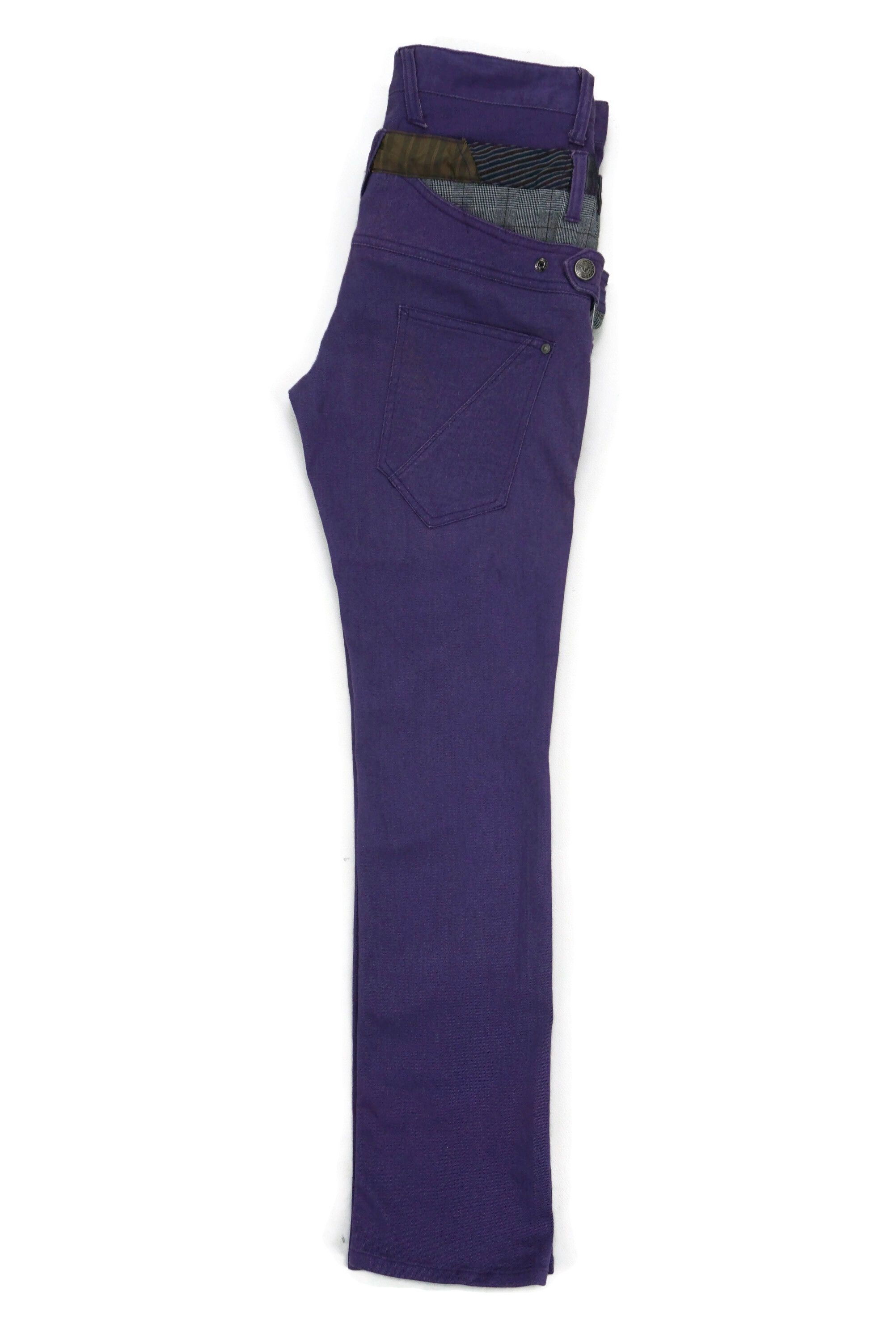 Japanese Brand Manydope Slim Fit Double Waist Punk Bondage Goth Pants Size US 32 / EU 48 - 3 Thumbnail