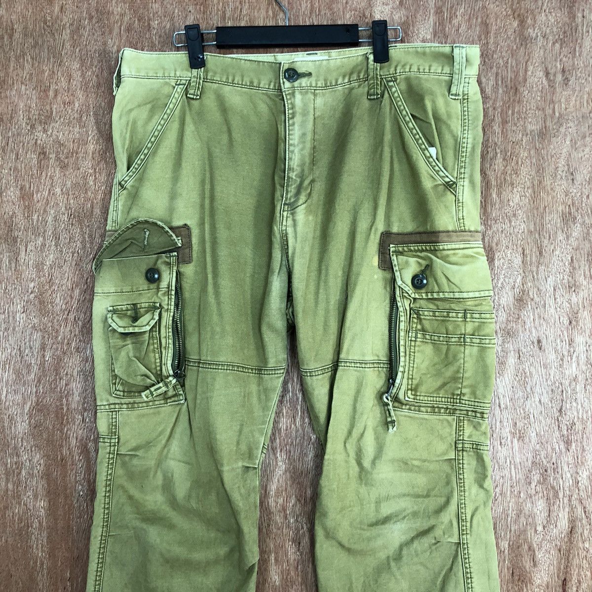 Alpha Industries DL Alpha Industries faded Multipocket Cargo Pants #c613 Size US 35 - 2 Thumbnail