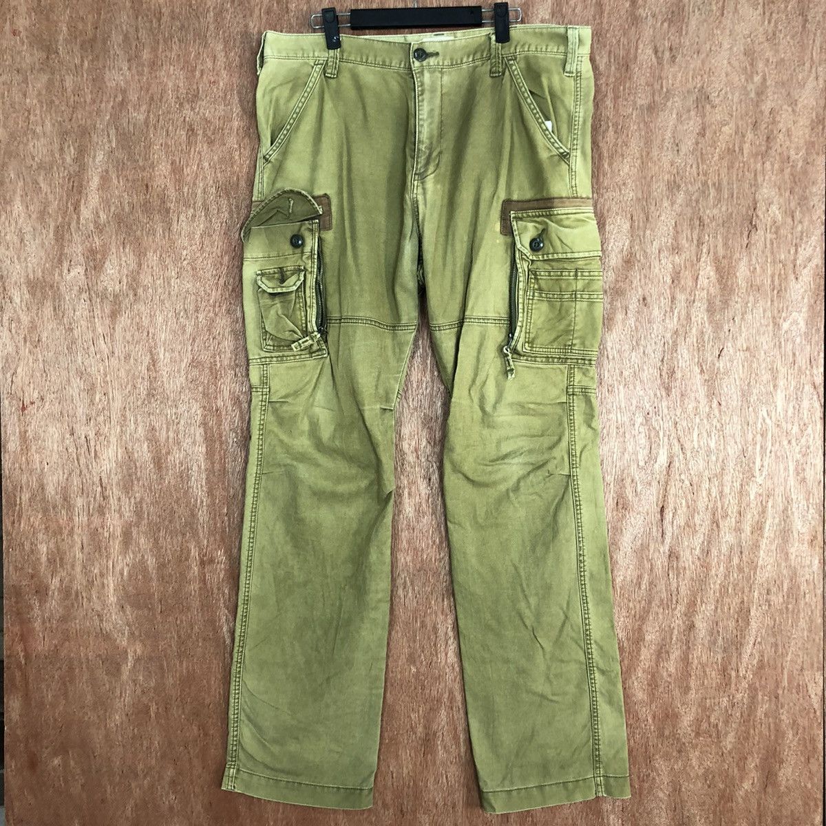 Alpha Industries DL Alpha Industries faded Multipocket Cargo Pants #c613 Size US 35 - 1 Thumbnail