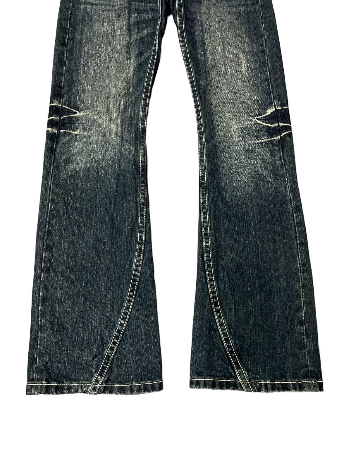 Vintage FLARED💥VENCE JEANS DISTRESSED DENIM PANT Size US 30 / EU 46 - 3 Thumbnail