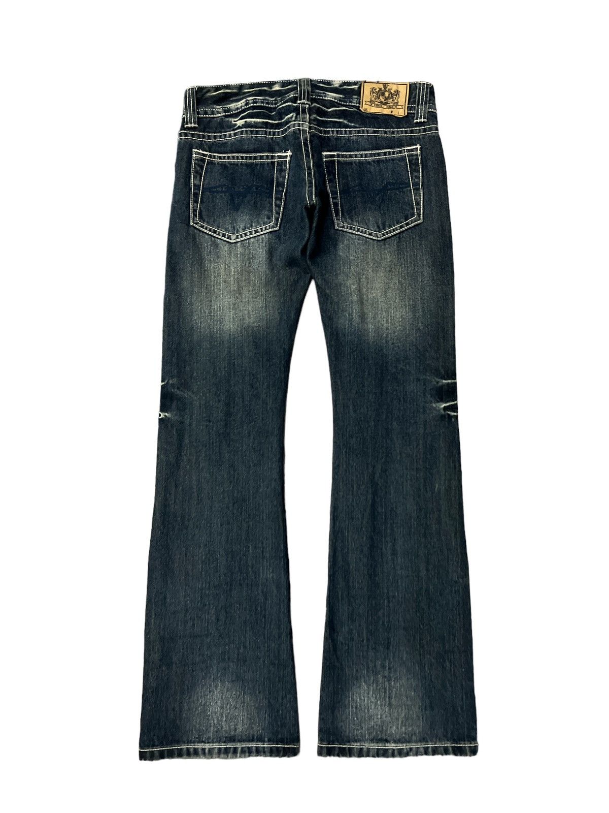 Vintage FLARED💥VENCE JEANS DISTRESSED DENIM PANT Size US 30 / EU 46 - 6 Thumbnail