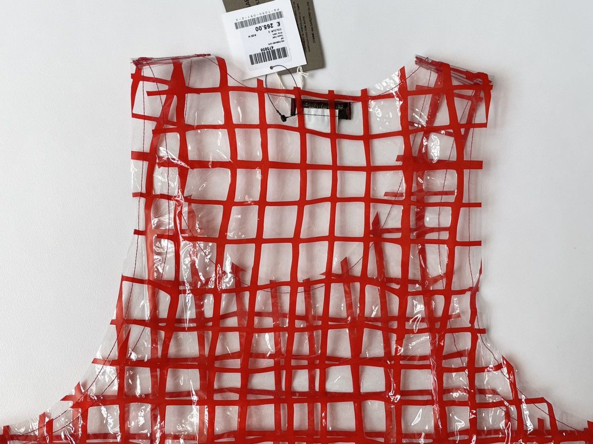Comme des Garcons Homme Plus S/S 17 Clear PVC Grid Print Vest Size US M / EU 48-50 / 2 - 4 Thumbnail