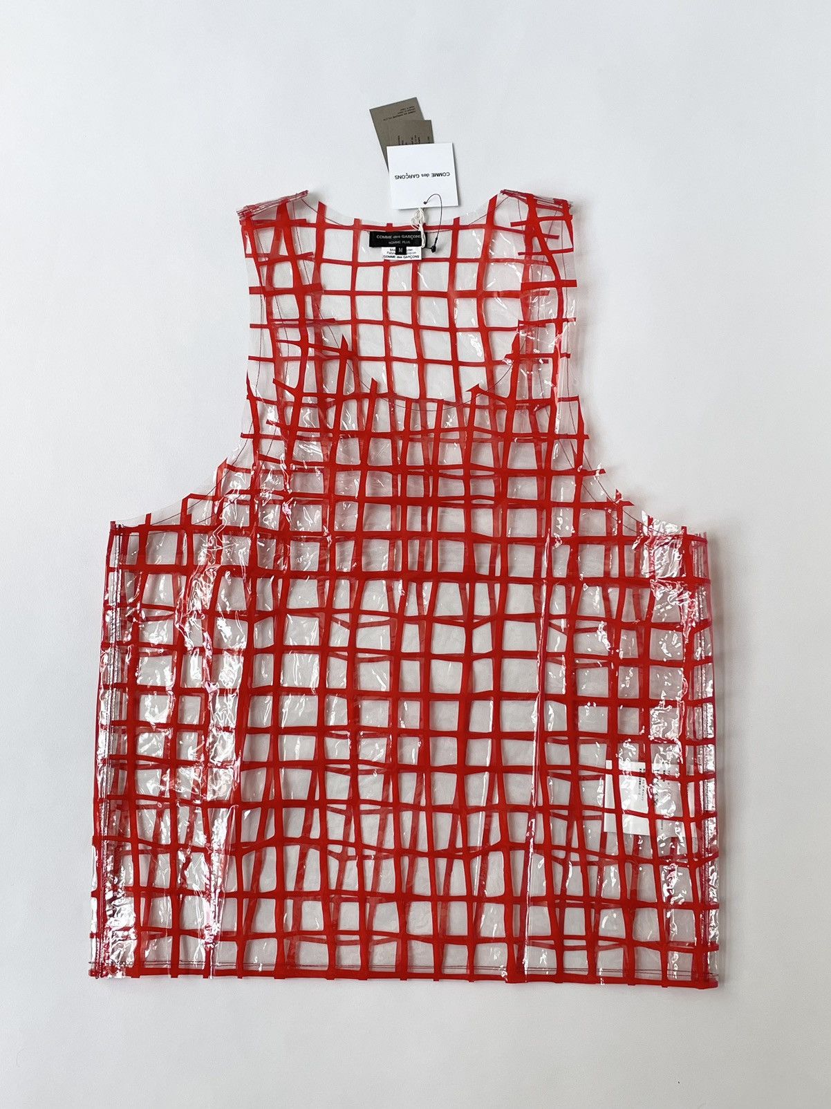 S/S 17 Clear PVC Grid Print Vest