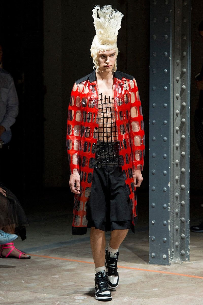 Comme des Garcons Homme Plus S/S 17 Clear PVC Grid Print Vest Size US M / EU 48-50 / 2 - 15 Thumbnail