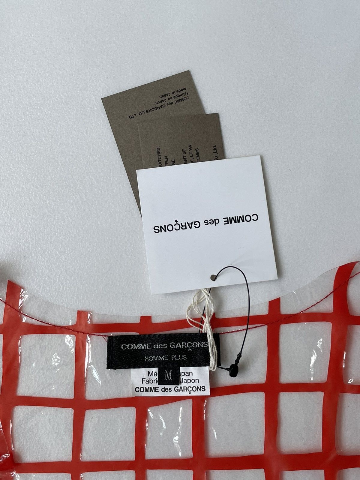 Comme des Garcons Homme Plus S/S 17 Clear PVC Grid Print Vest Size US M / EU 48-50 / 2 - 5 Thumbnail