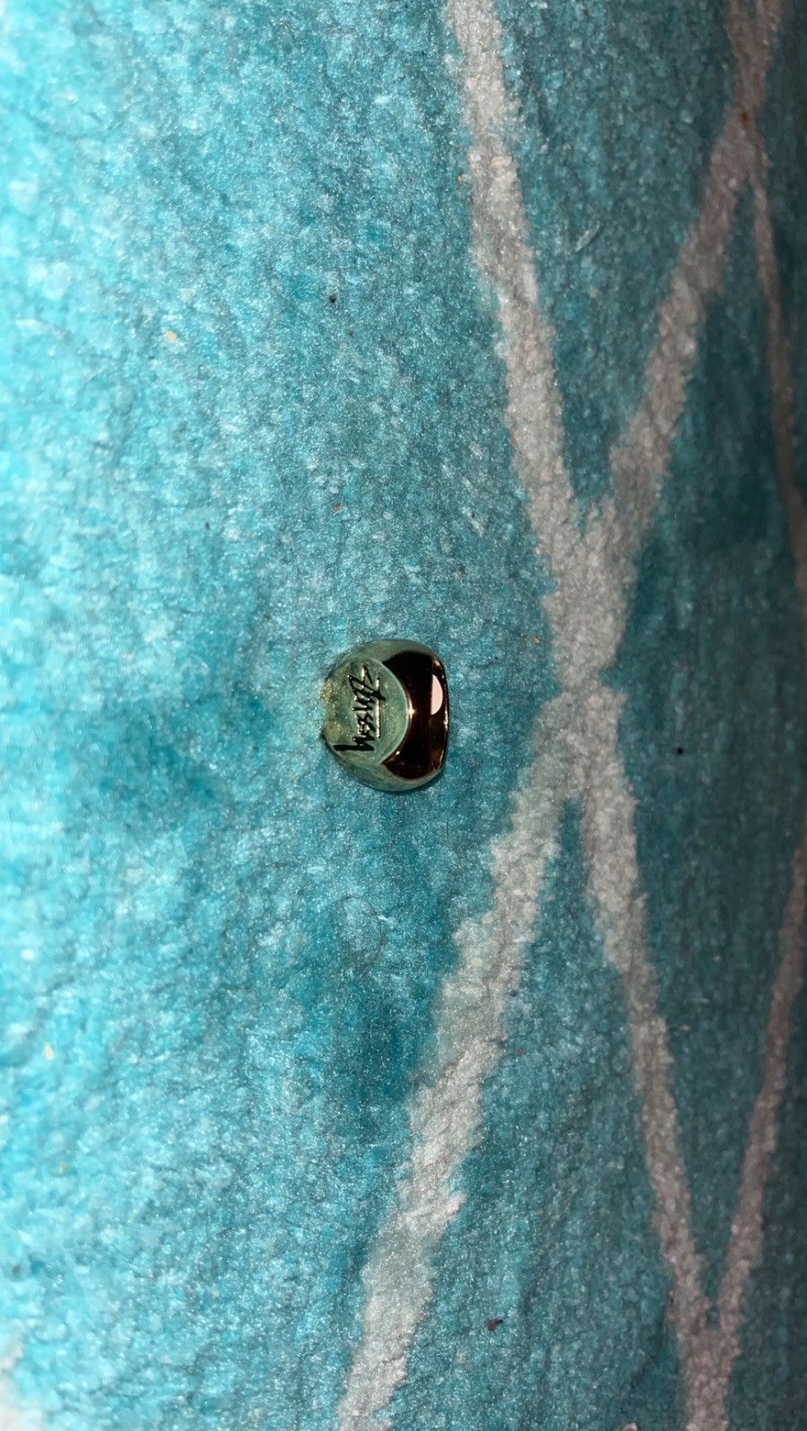 Stussy Gold Logo Ring