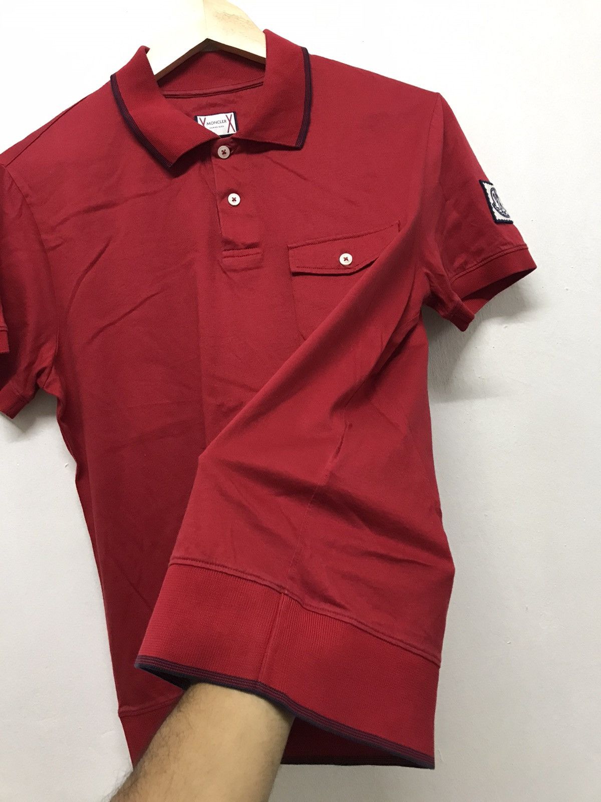 Moncler Vintage Moncler Gamme Blue Polo Shirt Women Size M / US 6-8 / IT 42-44 - 8 Thumbnail
