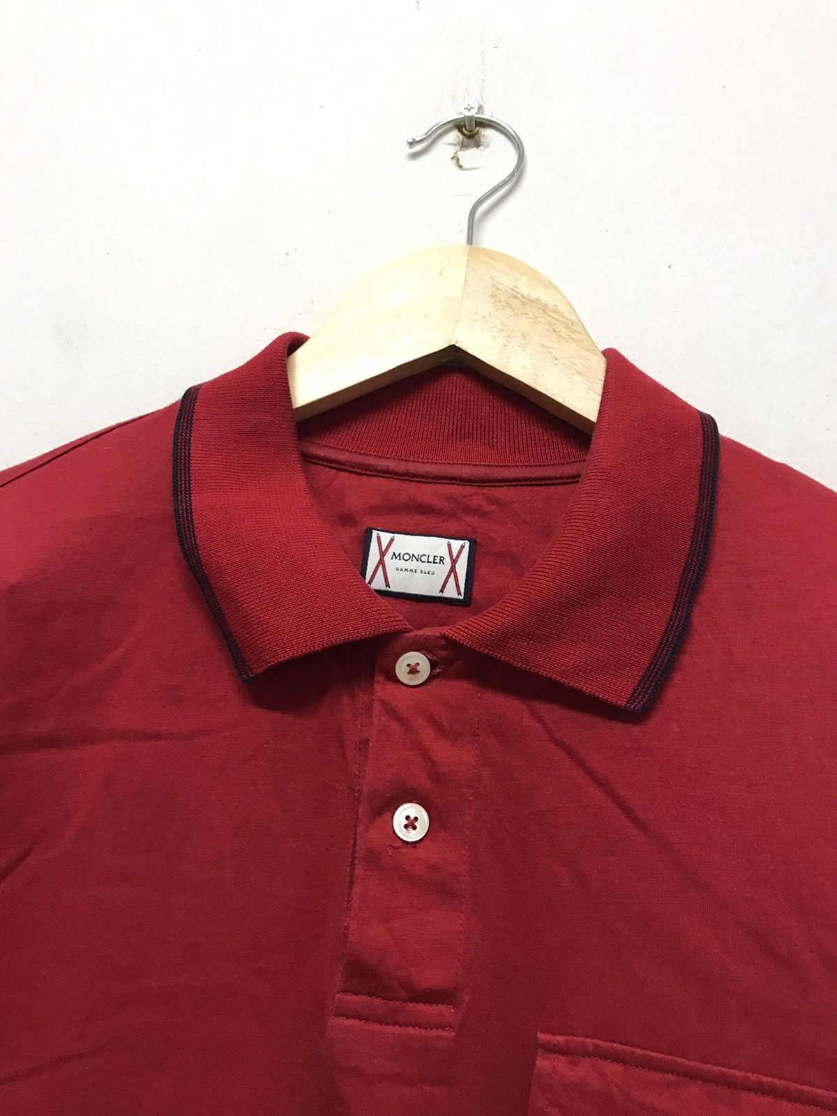 Moncler Vintage Moncler Gamme Blue Polo Shirt Women Size M / US 6-8 / IT 42-44 - 3 Thumbnail